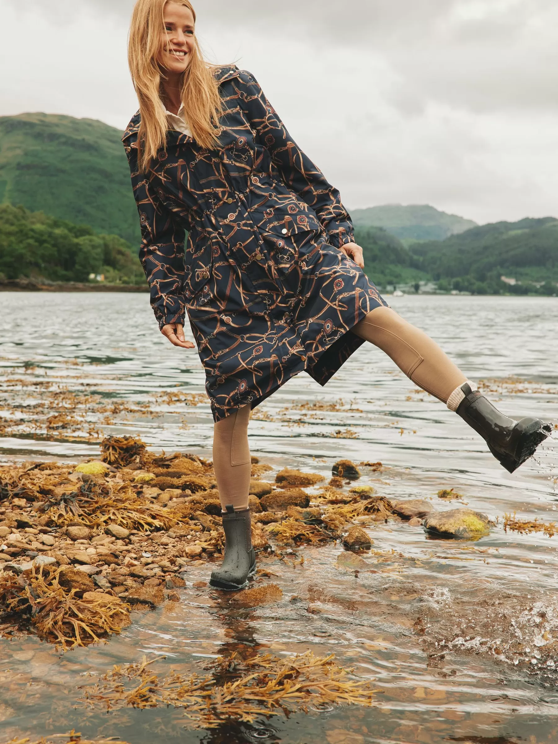 Joules Oakfield Chocolate Brown Short Neoprene-Lined Wellies ChocolateBrown Best Sale