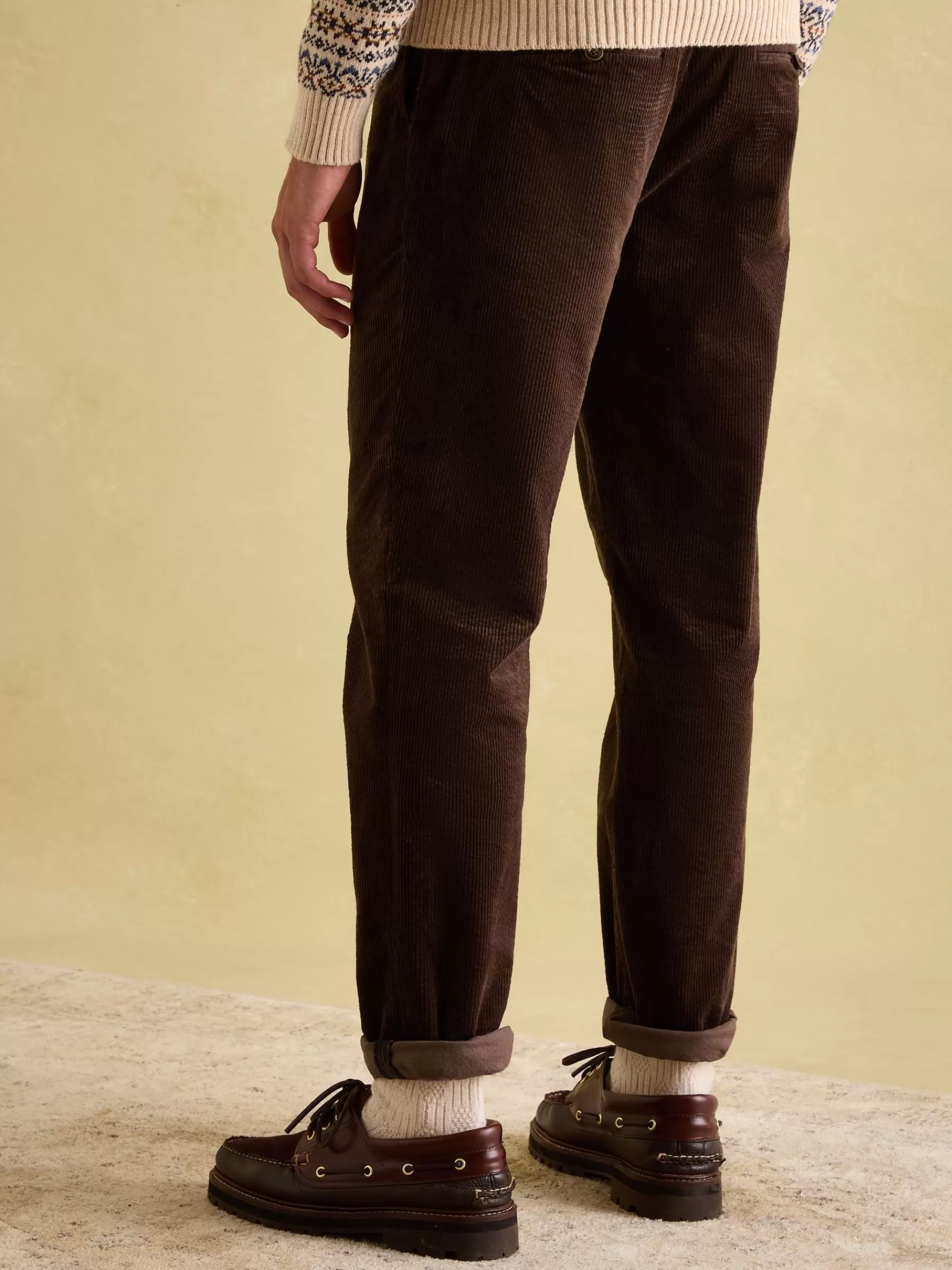 Joules Oaksey Jumbo Cord Trousers Brown Sale