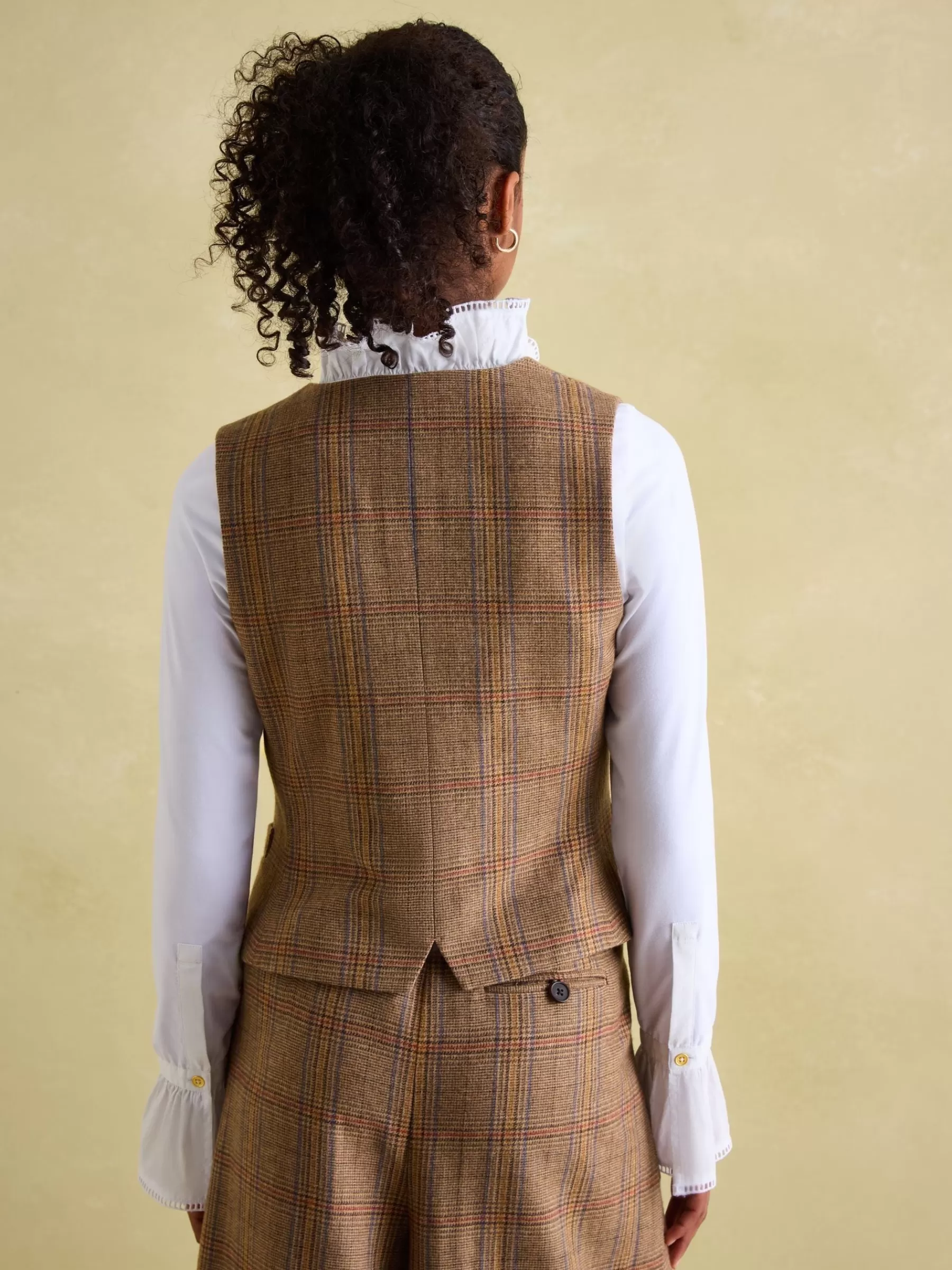 Joules Penrose Tweed Waistcoat Check Best