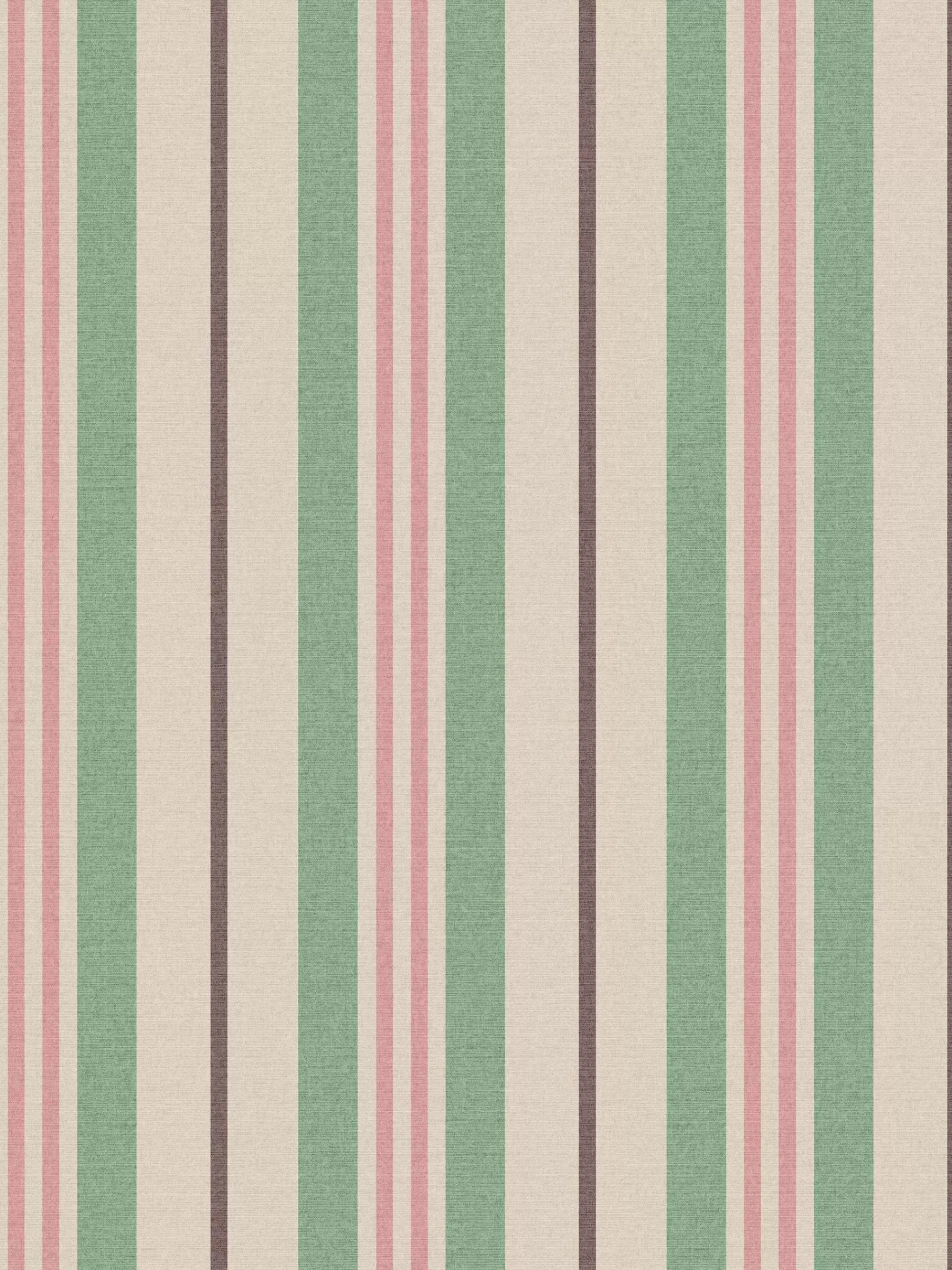 Joules Grove Stripe 10M Wallpaper Pink/Green Online