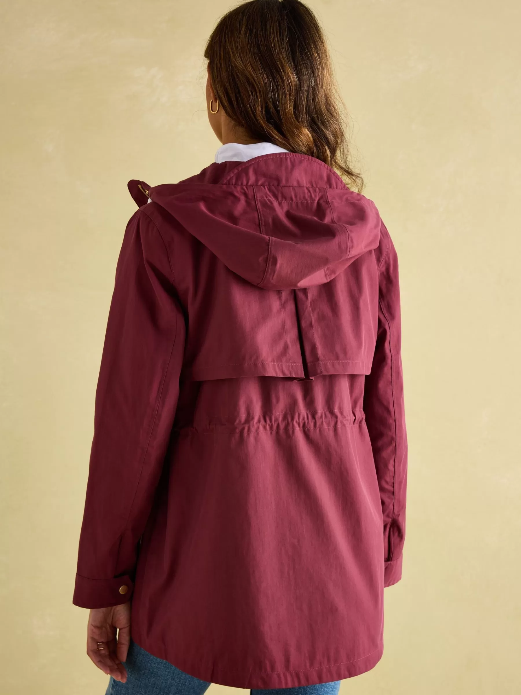 Joules Portwell Waterproof Raincoat With Hood Burgundy Best