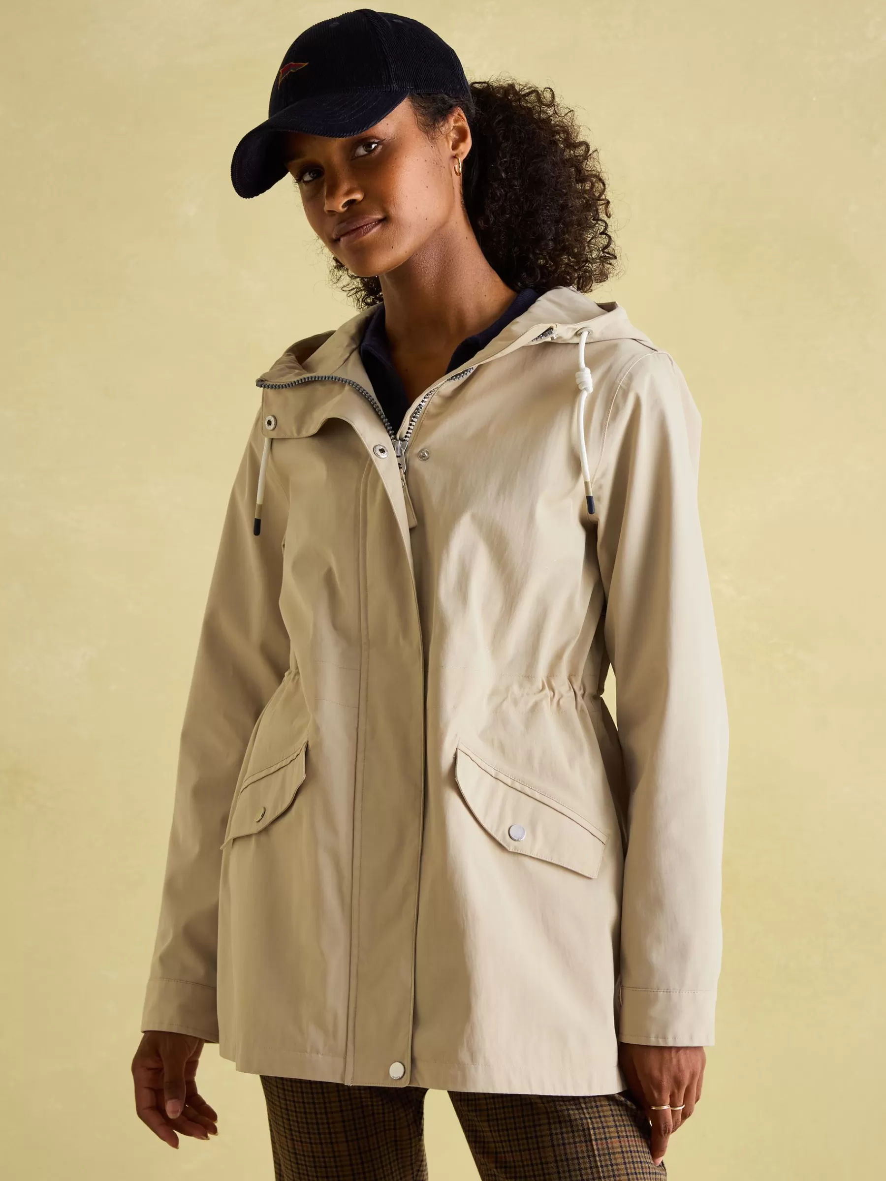 Joules Portwell Waterproof Raincoat With Hood Neutral Sale