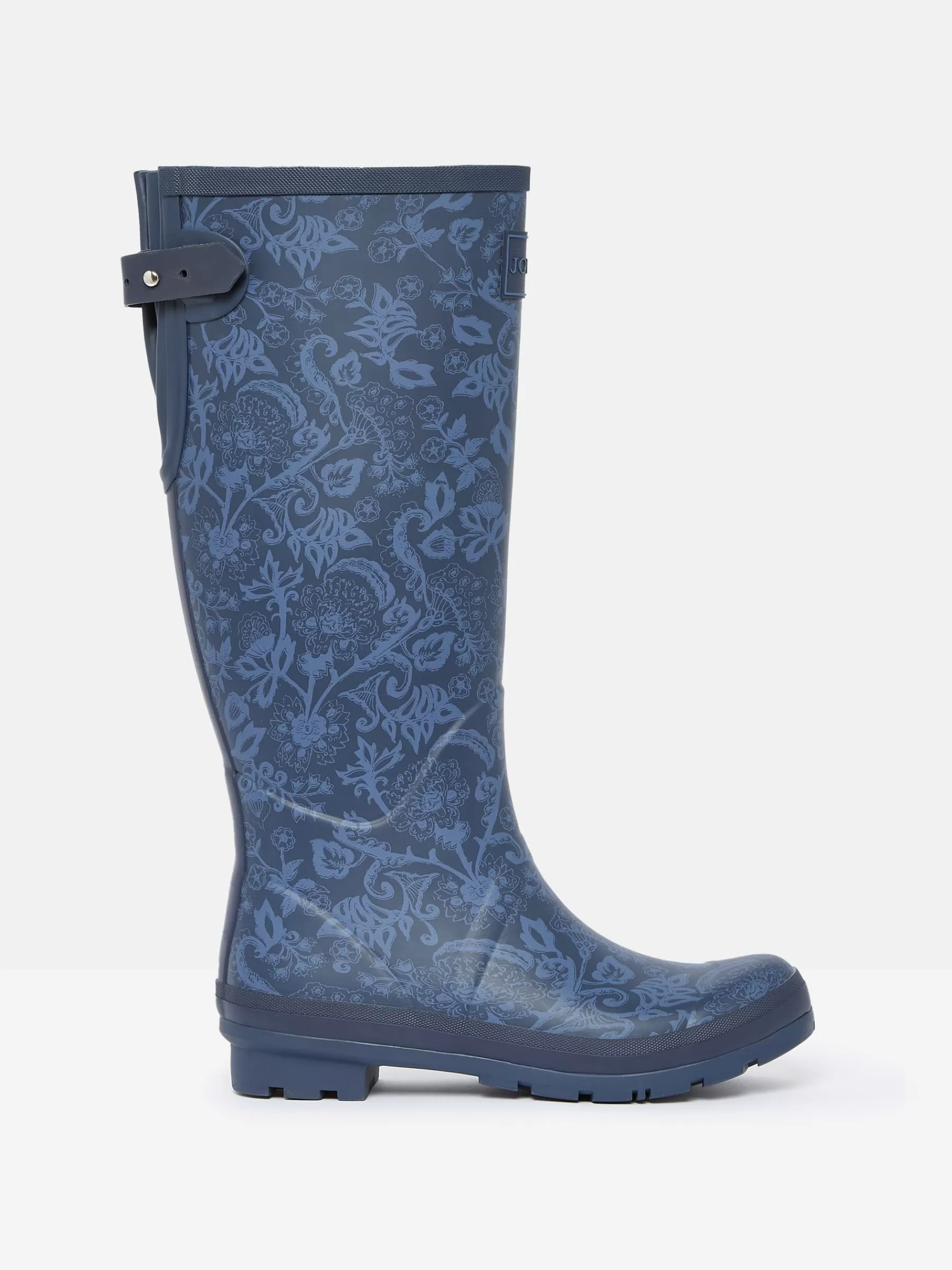 Joules Printed Adjustable Tall Wellies Navy Hot