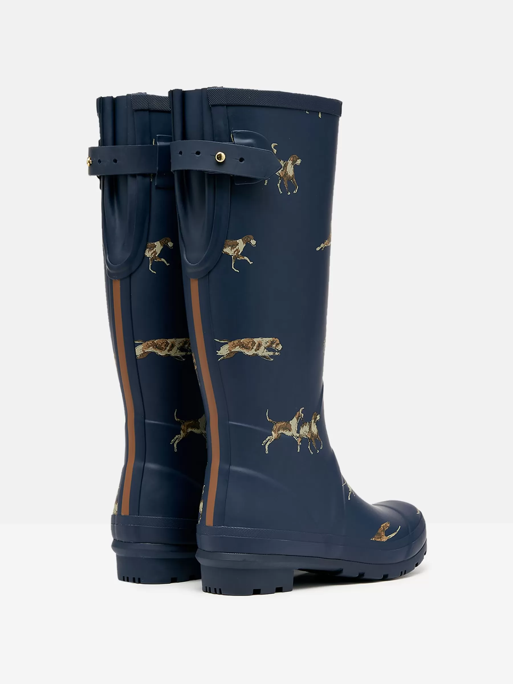 Joules Printed Navy Blue Dog Print Adjustable Tall Wellies NavyBlueDogPrint Online