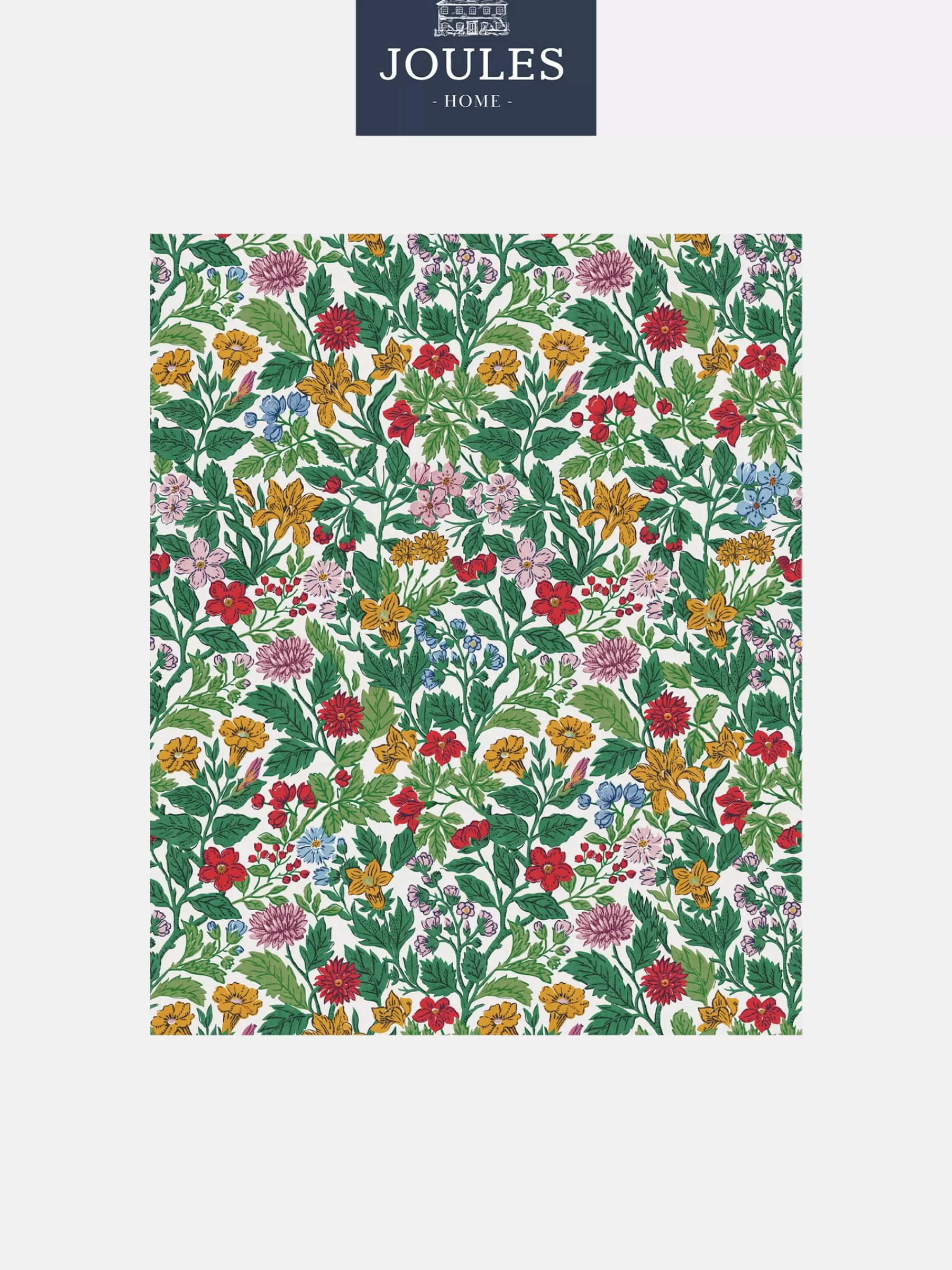 Joules Arts & Crafts Floral 10M Wallpaper Rainbow Fashion