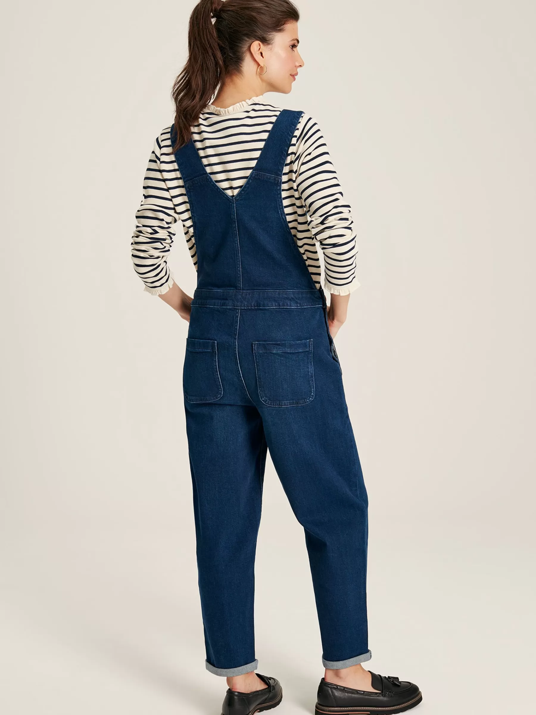 Joules Rampling Denim Dungarees Blue Online