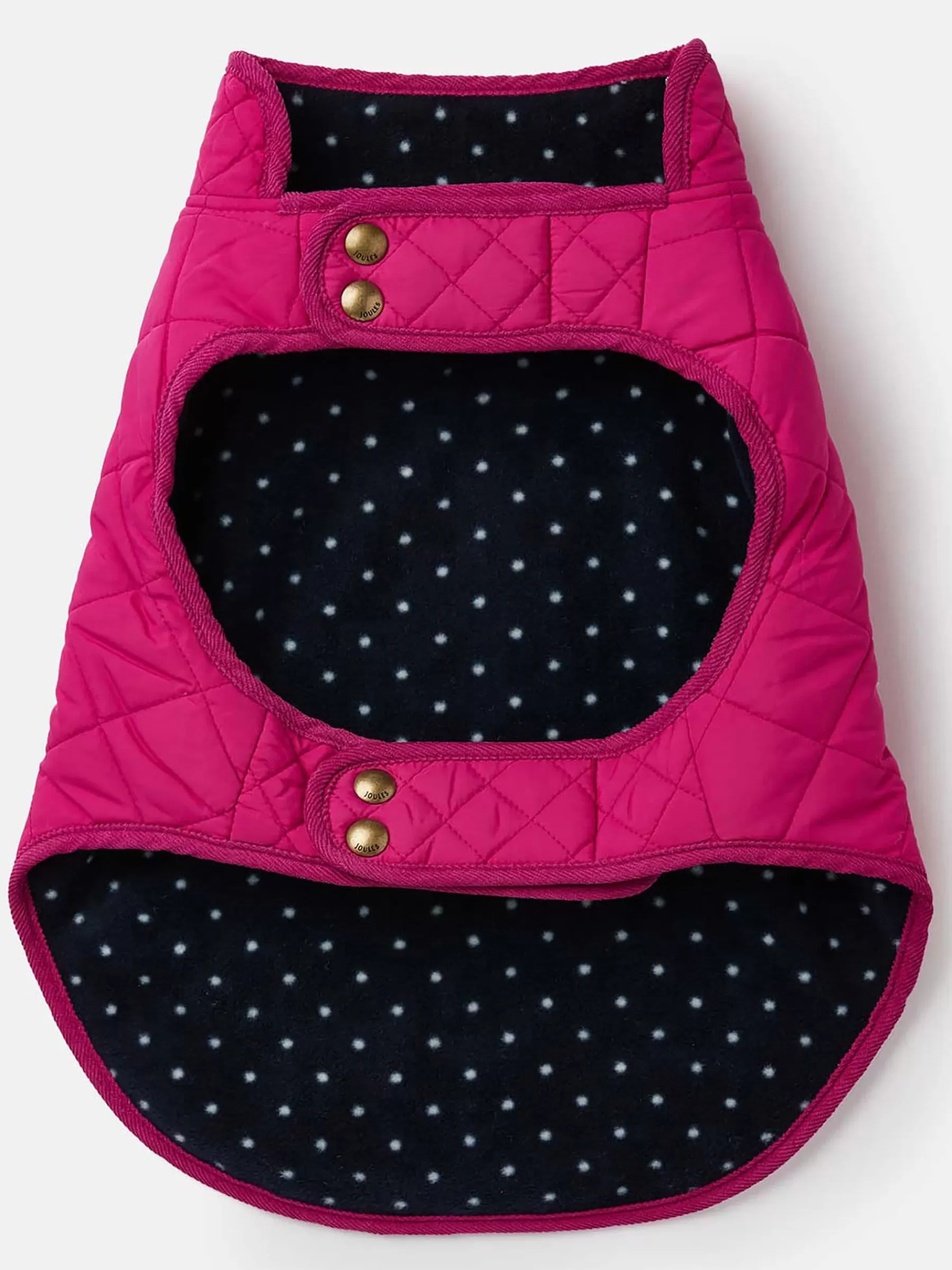 Joules Raspberry Pink Quilted Rain Dog Coat RaspberryPink Discount