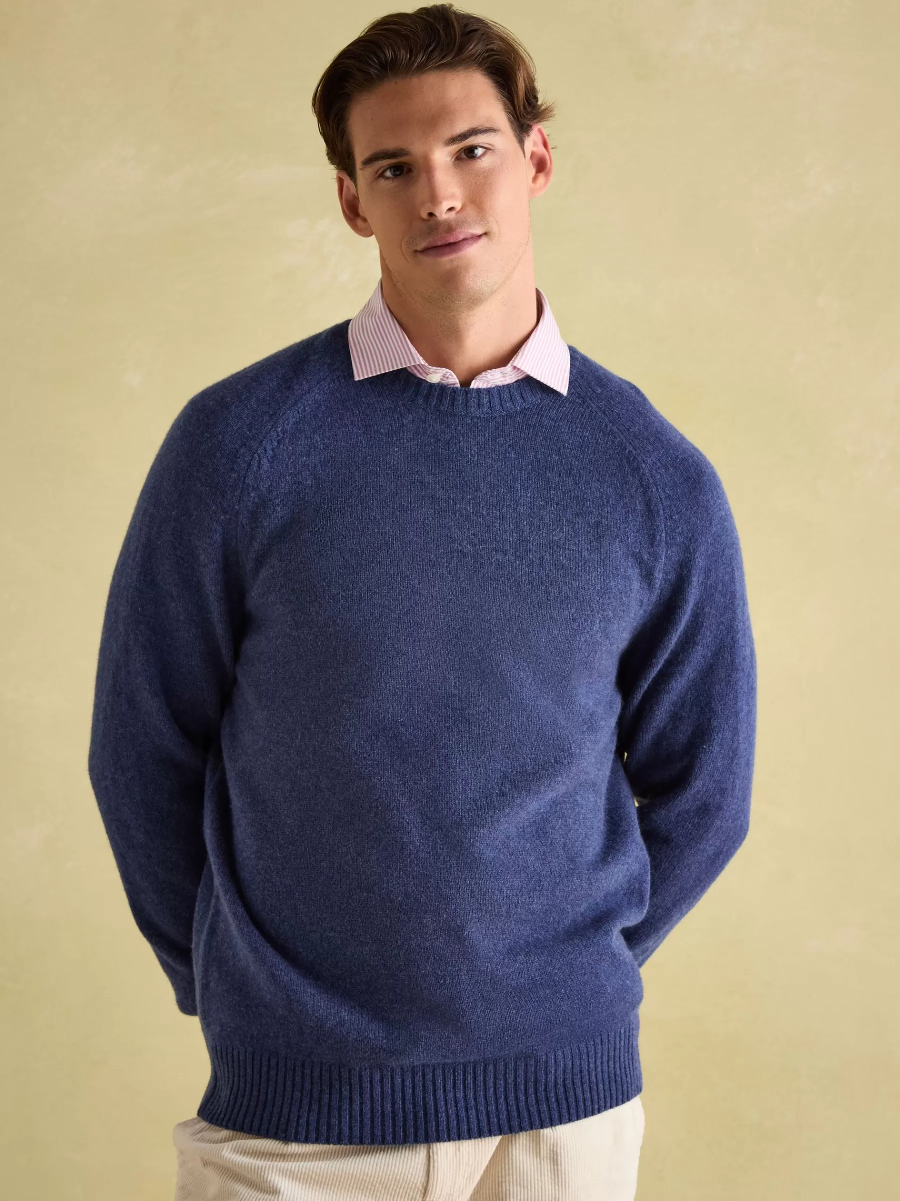 Joules Rowley Lambswool Crew Neck Jumper Navy Best