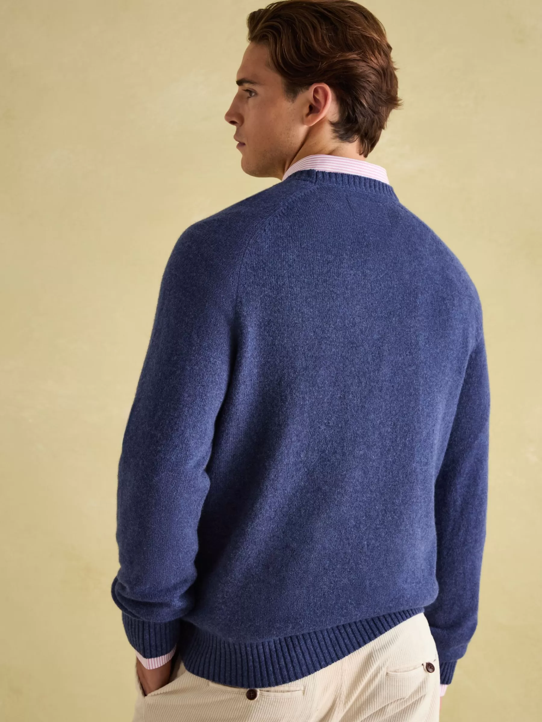 Joules Rowley Lambswool Crew Neck Jumper Navy Best