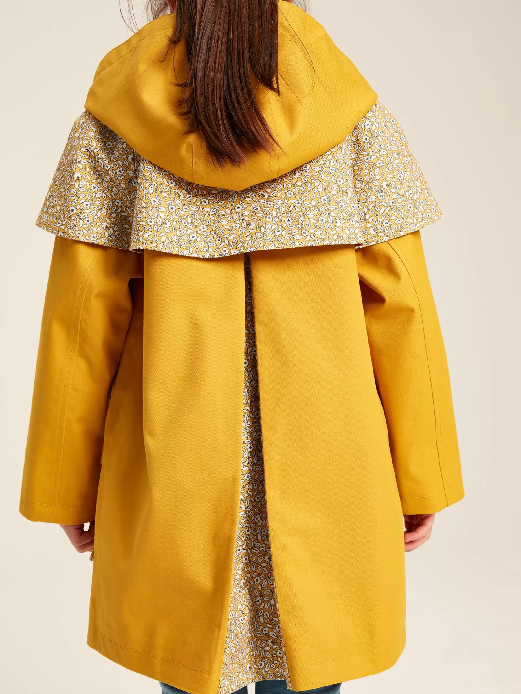 Joules Seacombe Waterproof Hooded Raincoat with Cape Yellow Cheap