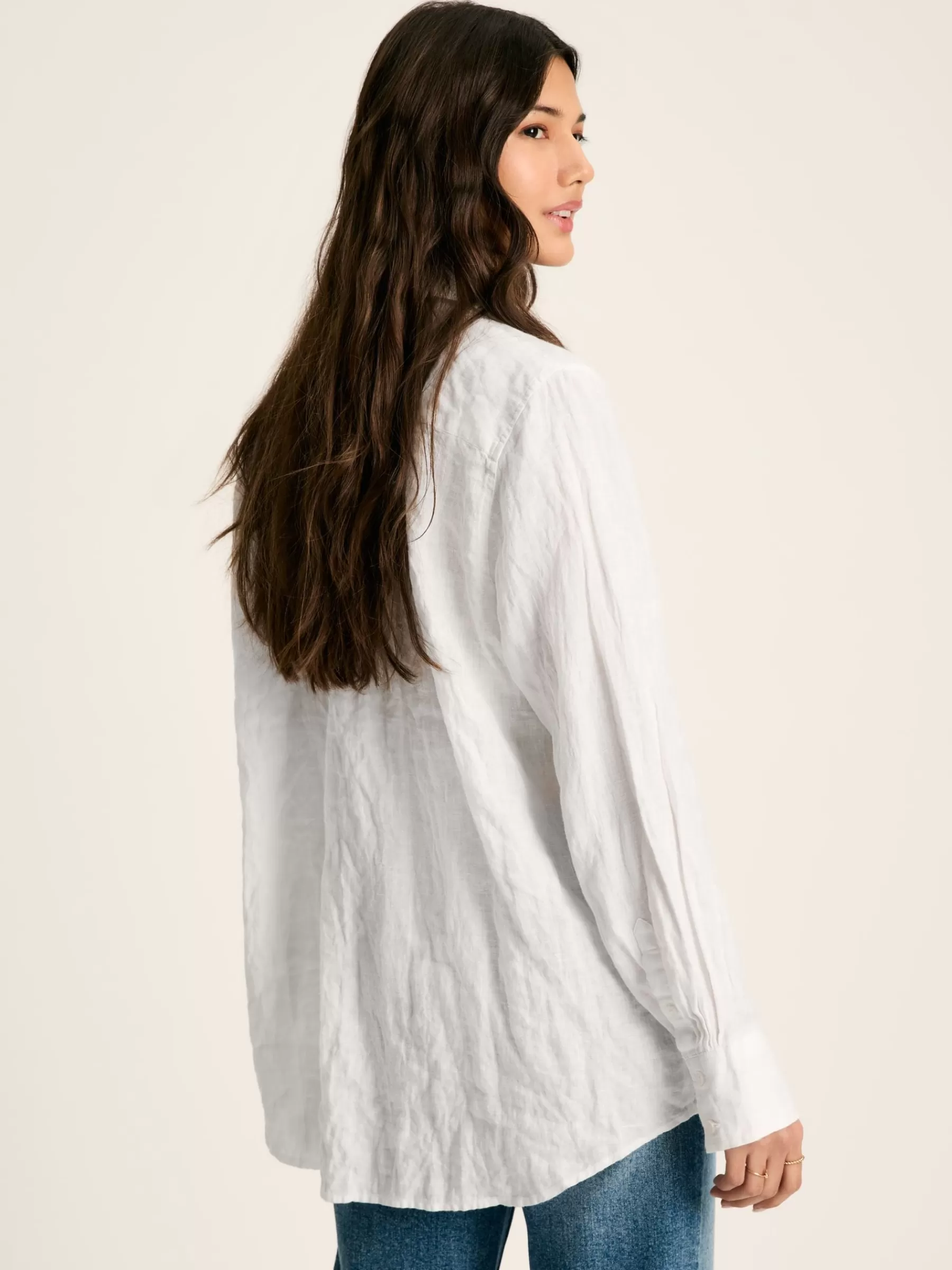 Joules Selene 100% Linen Shirt White Best Sale