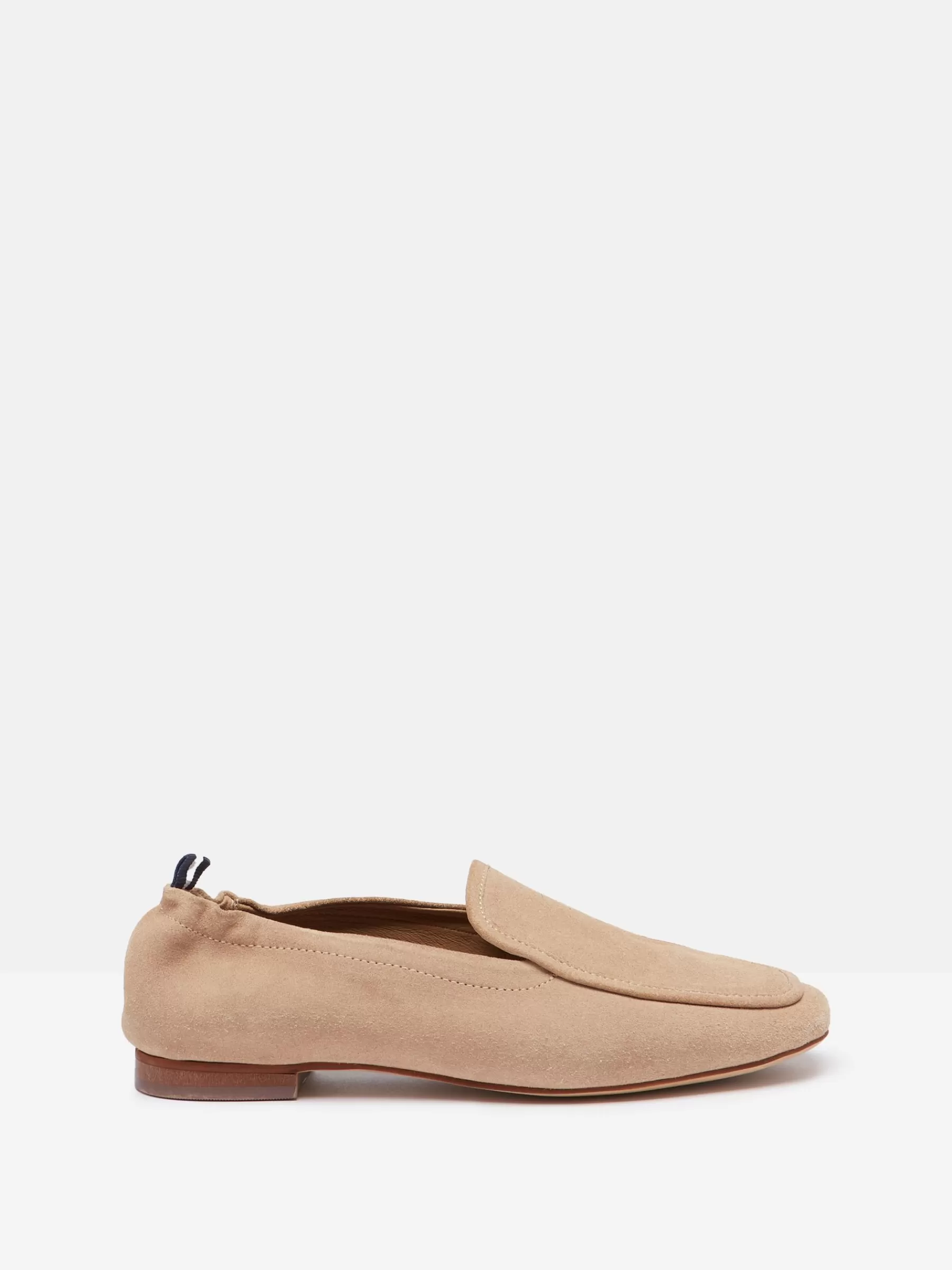 Joules Sloane Narrow Fit Suede Loafers Neutral Discount