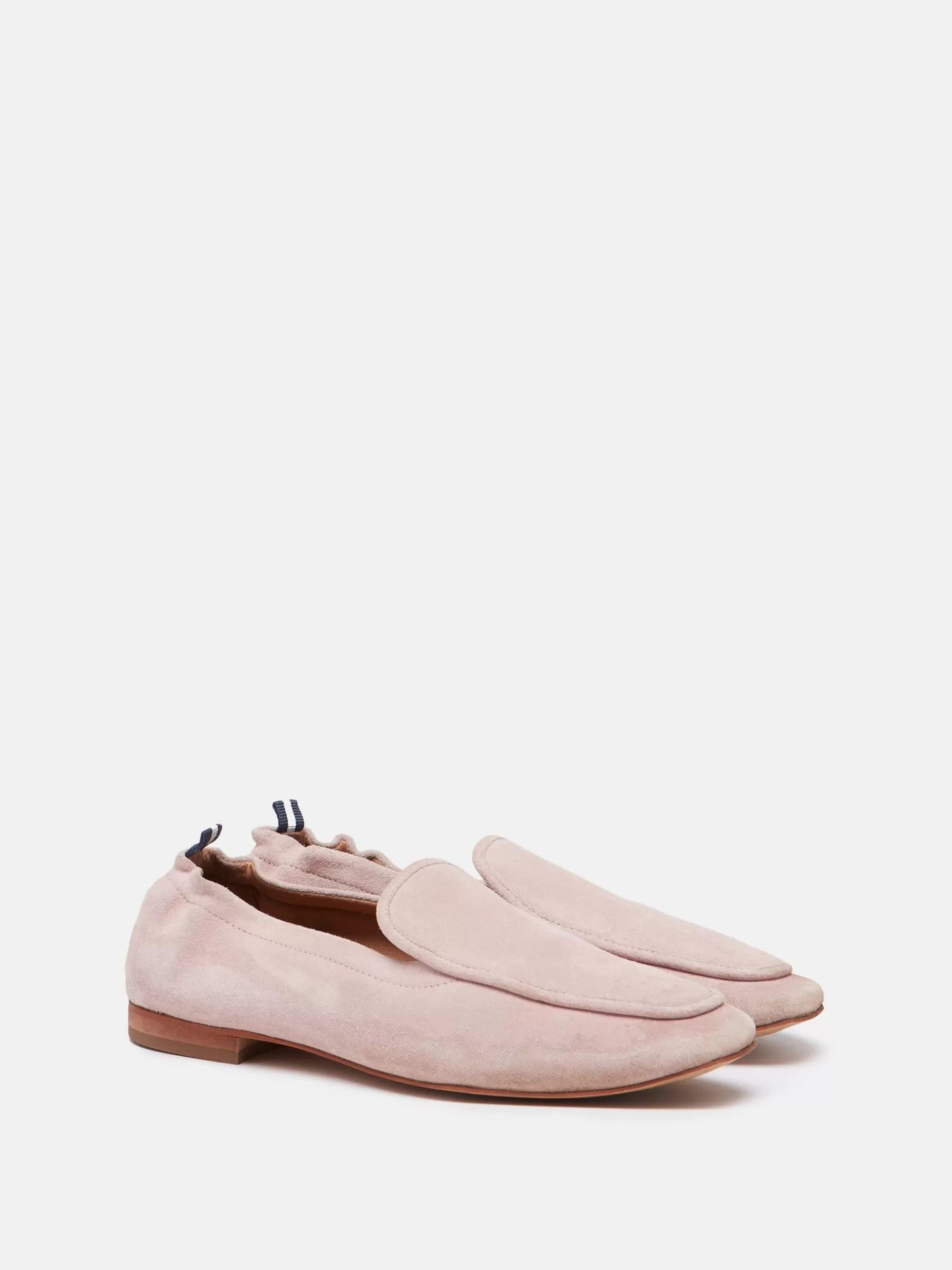 Joules Sloane Narrow Fit Suede Loafers Pink Cheap