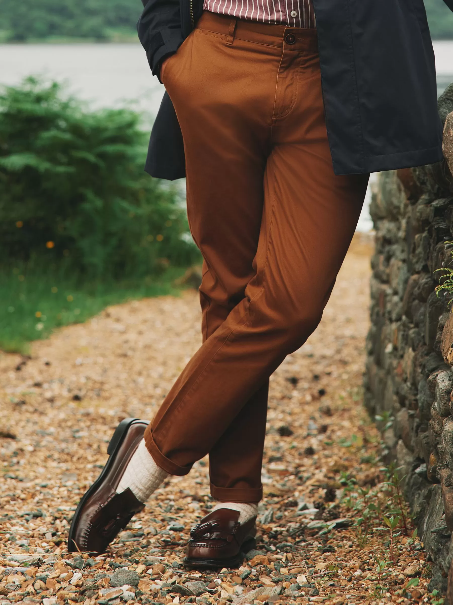 Joules Stamford Slim Fit Chinos Brown New