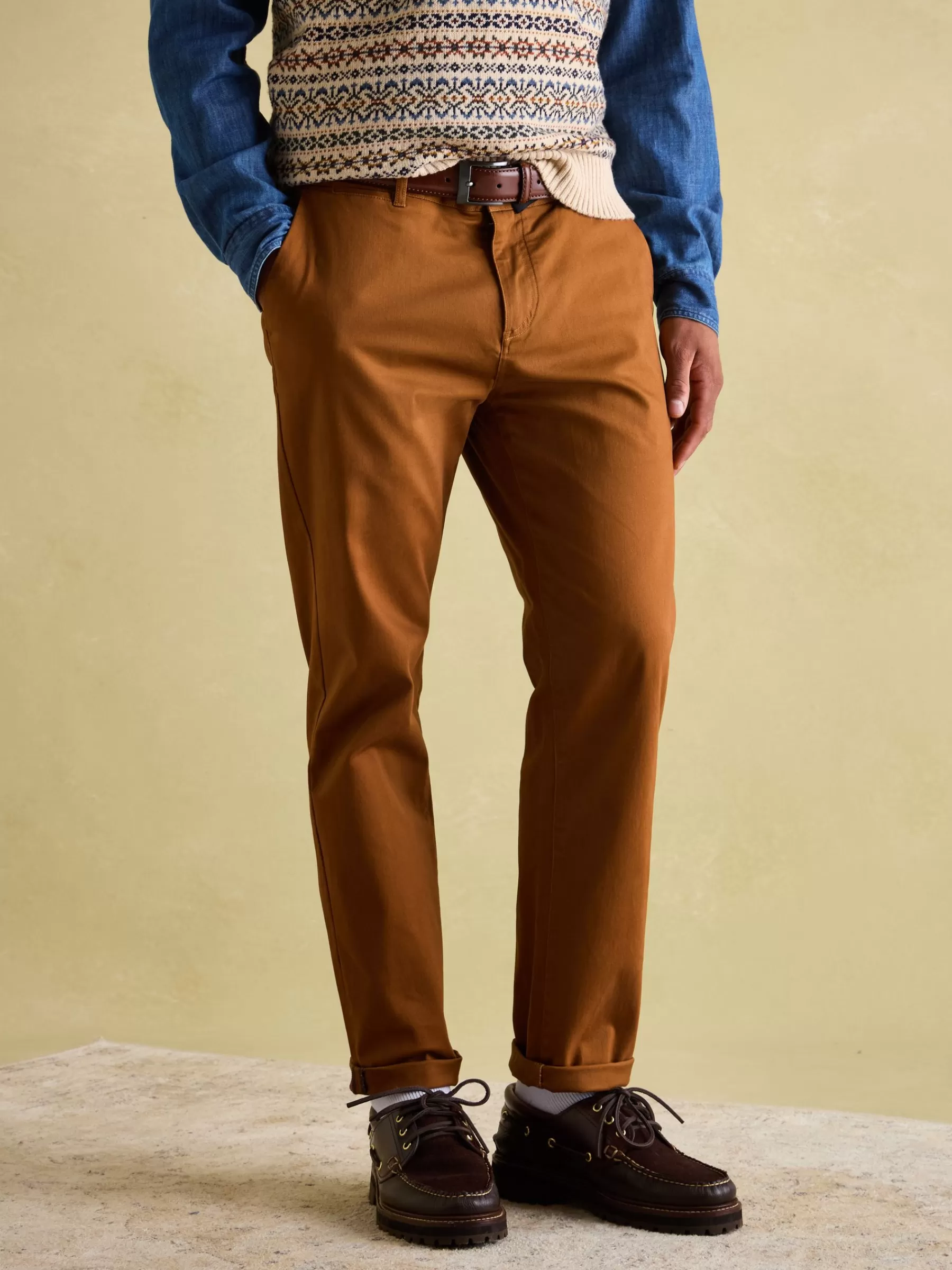 Joules Stamford Slim Fit Chinos Brown New