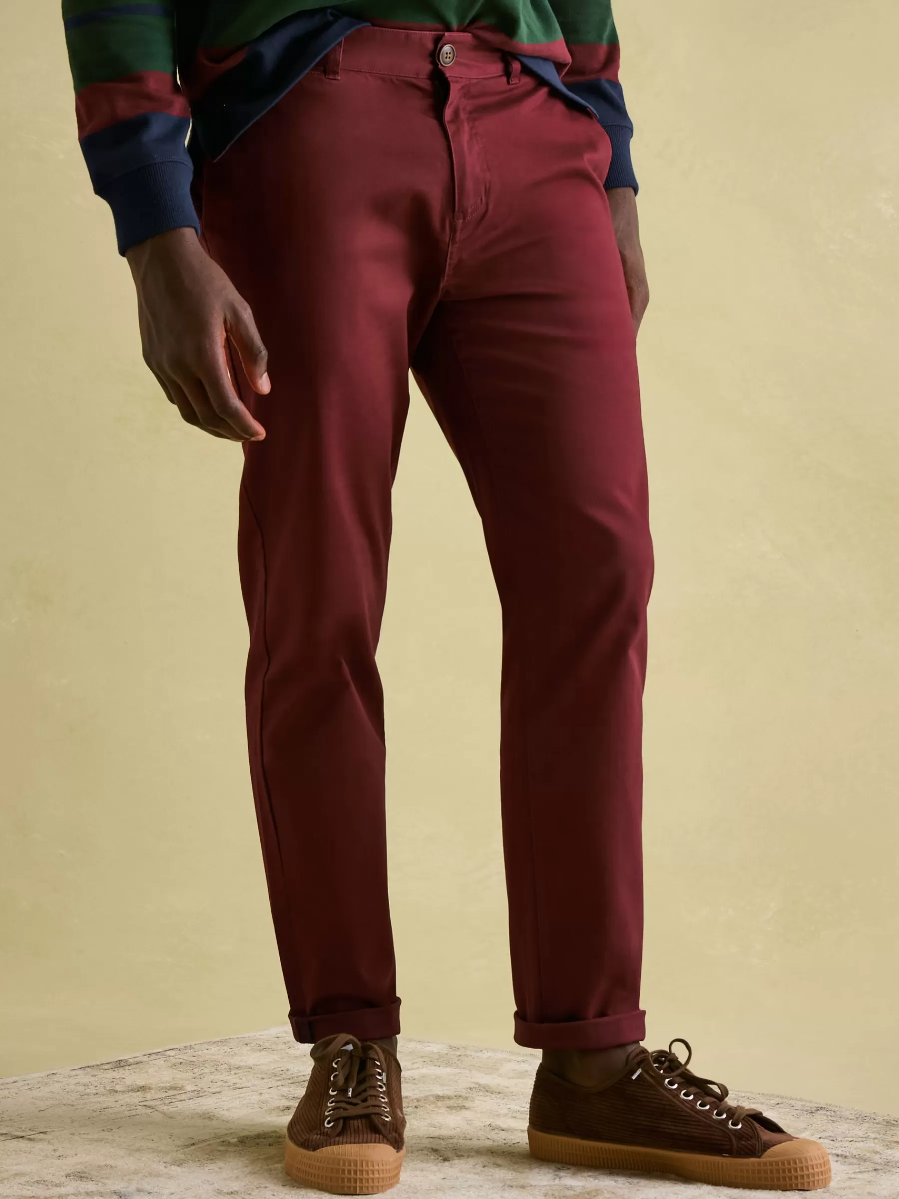 Joules Stamford Slim Fit Chinos Burgundy Cheap