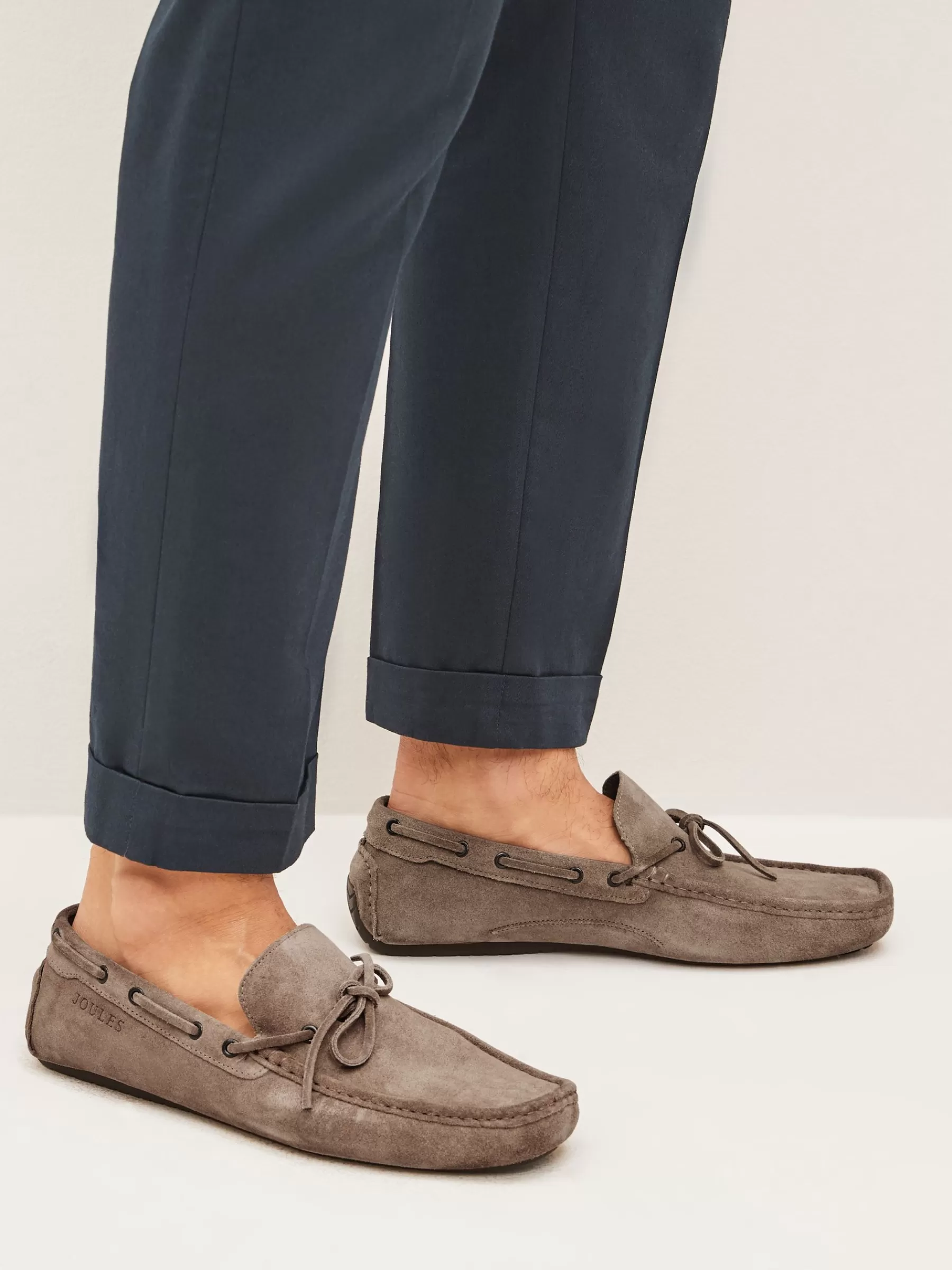 Joules Suede Driver Shoes Stone Shop