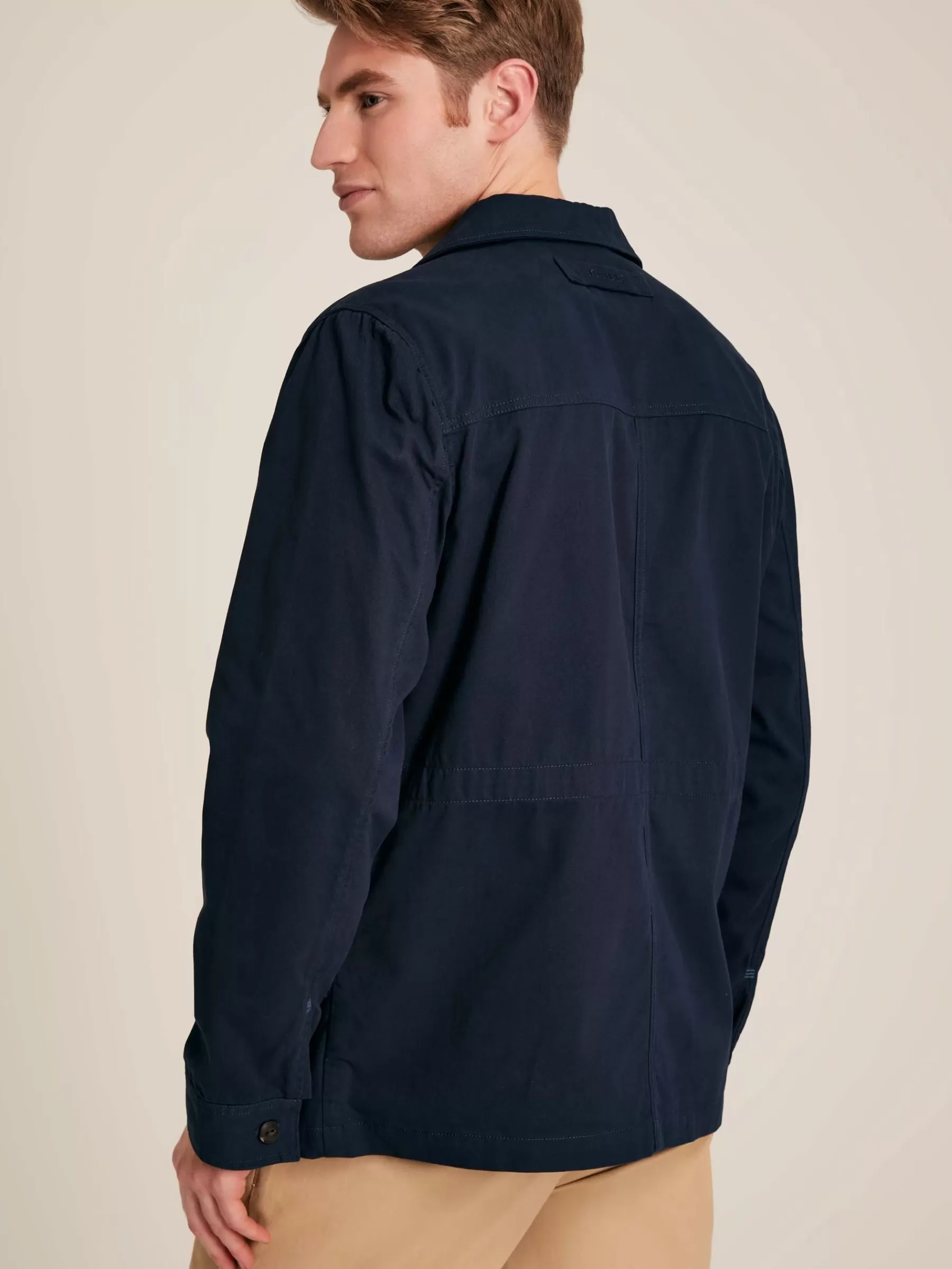 Joules Taddington Navy Blue Cotton Field Jacket NavyBlue Cheap