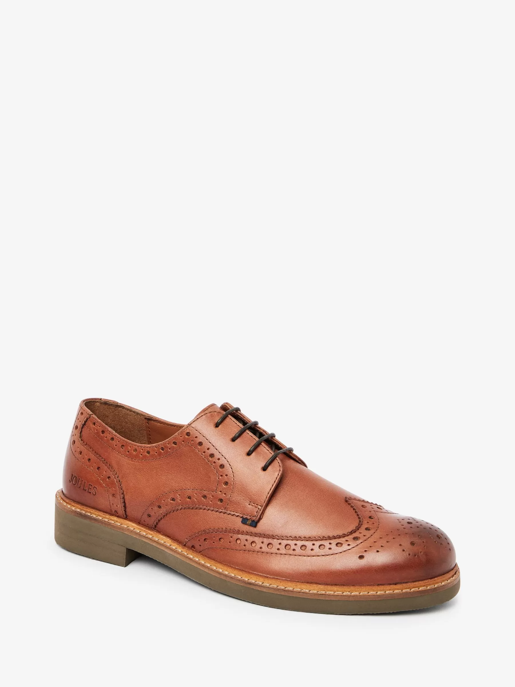 Joules Tan Brown Leather Brogues TanBrownLeather Discount