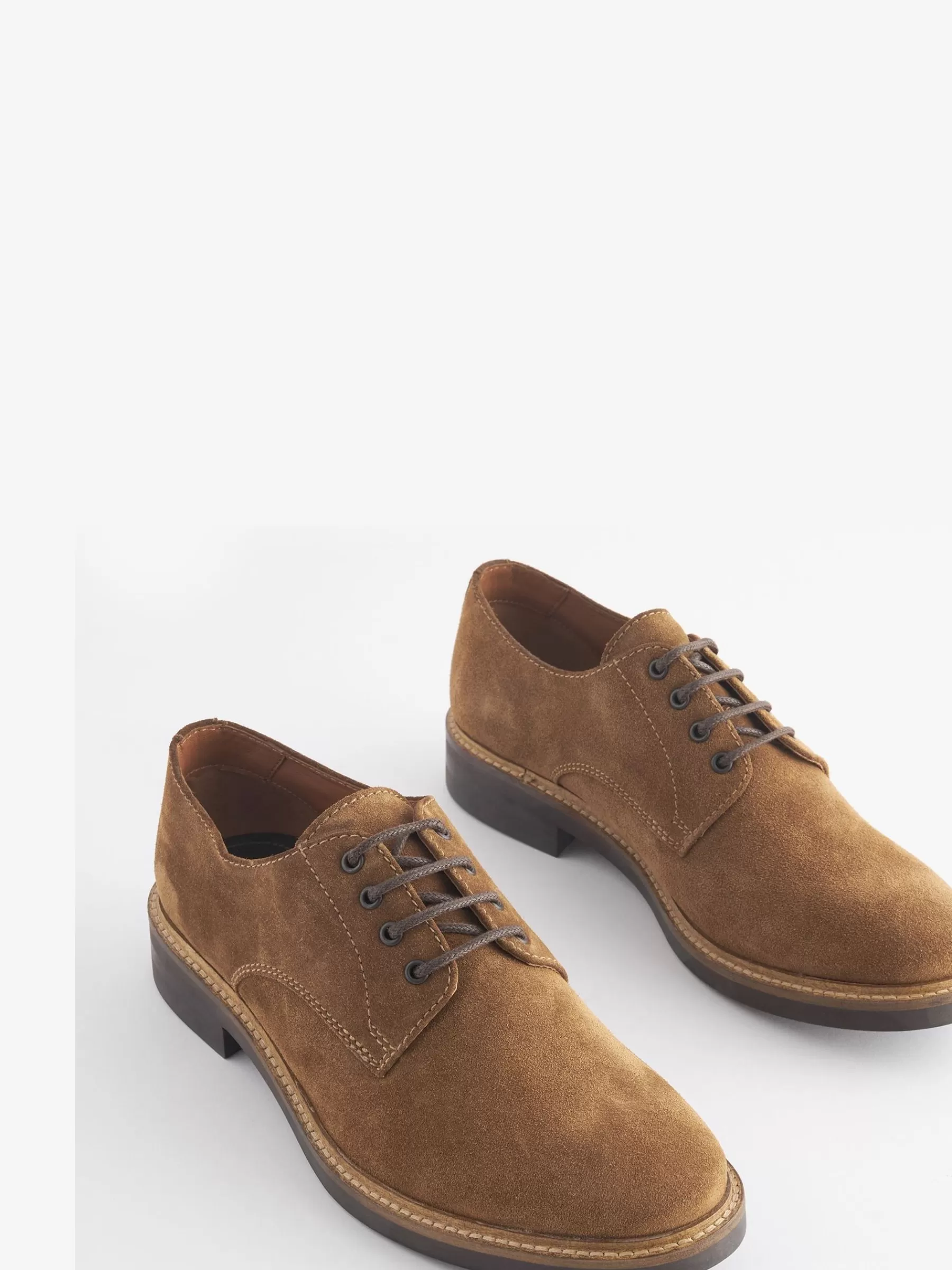 Joules Tan Suede Classic Derby Shoes TanSuede Best