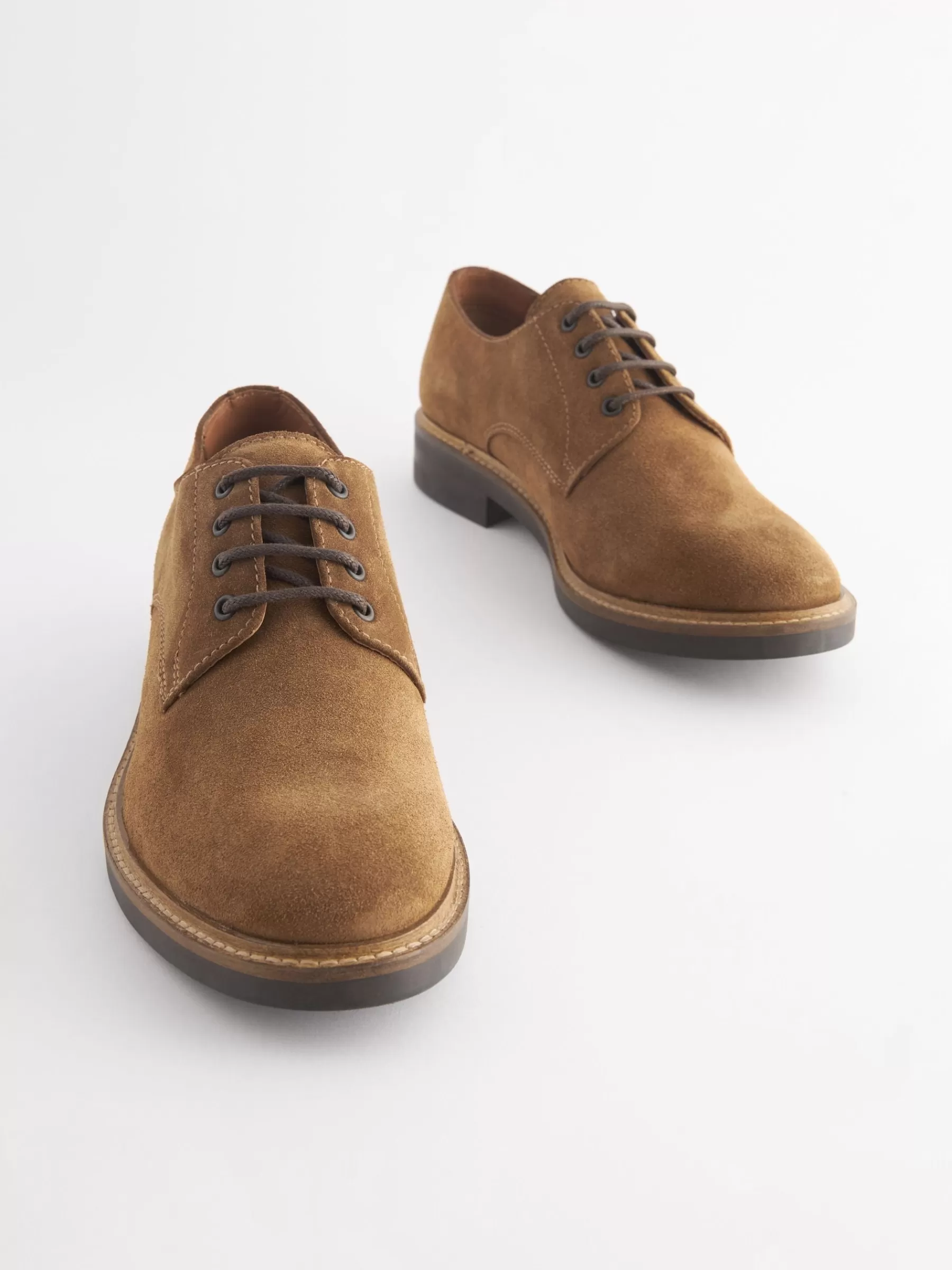 Joules Tan Suede Classic Derby Shoes TanSuede Best