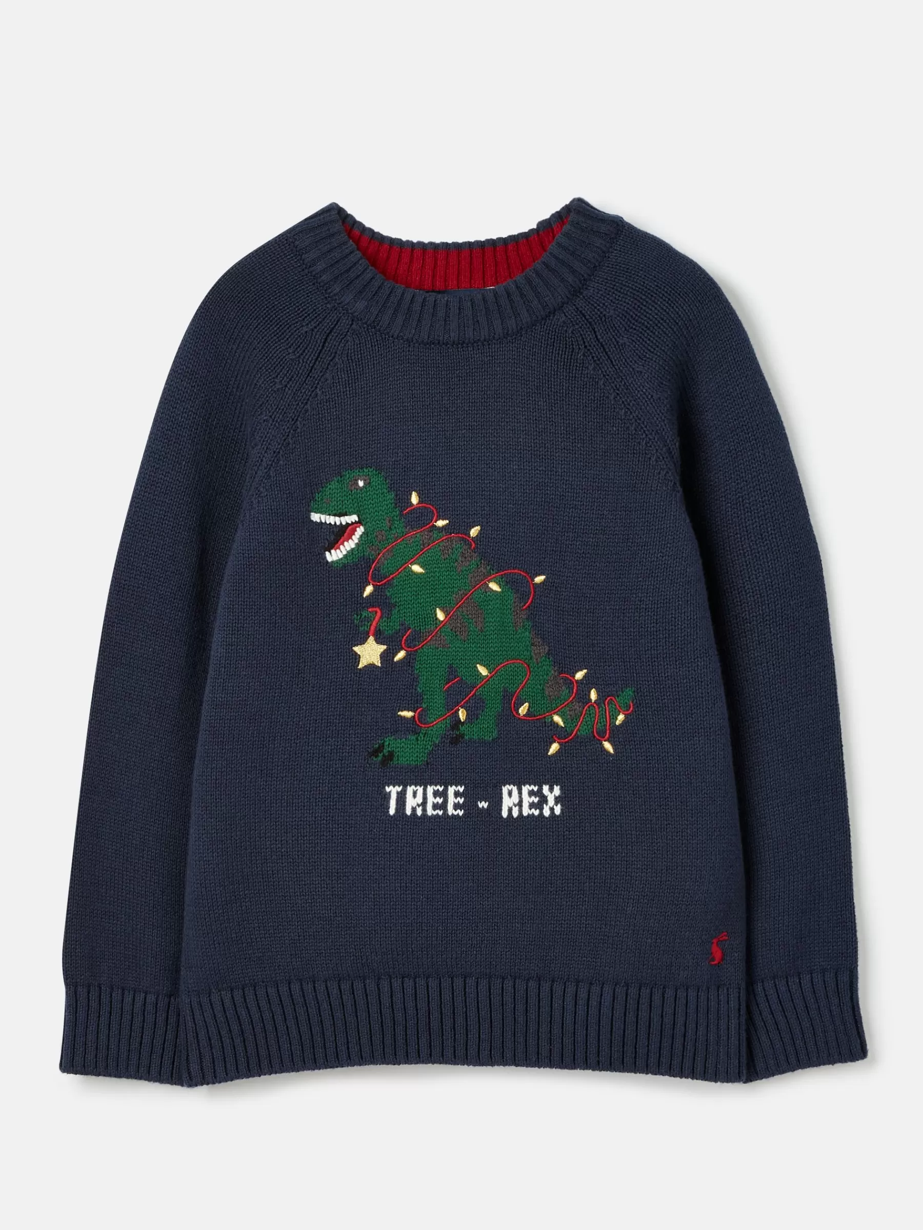 Joules The Cracking Knit Navy Blue Festive Knitted Jumper NavyBlue Online