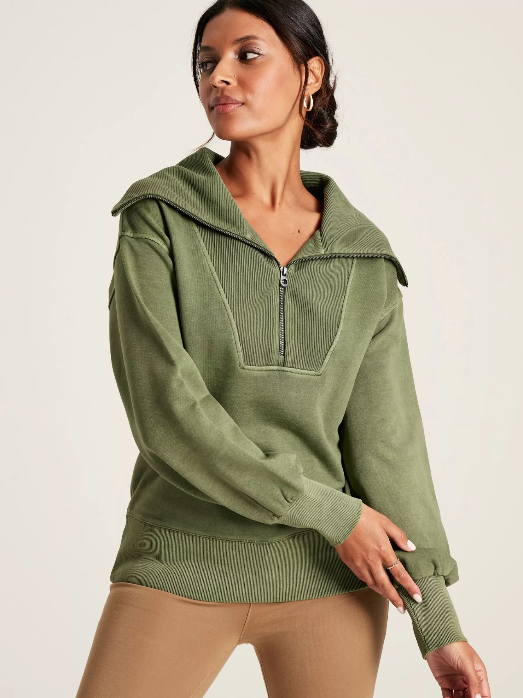 Joules Tia Pullover Sweatshirt Green Hot