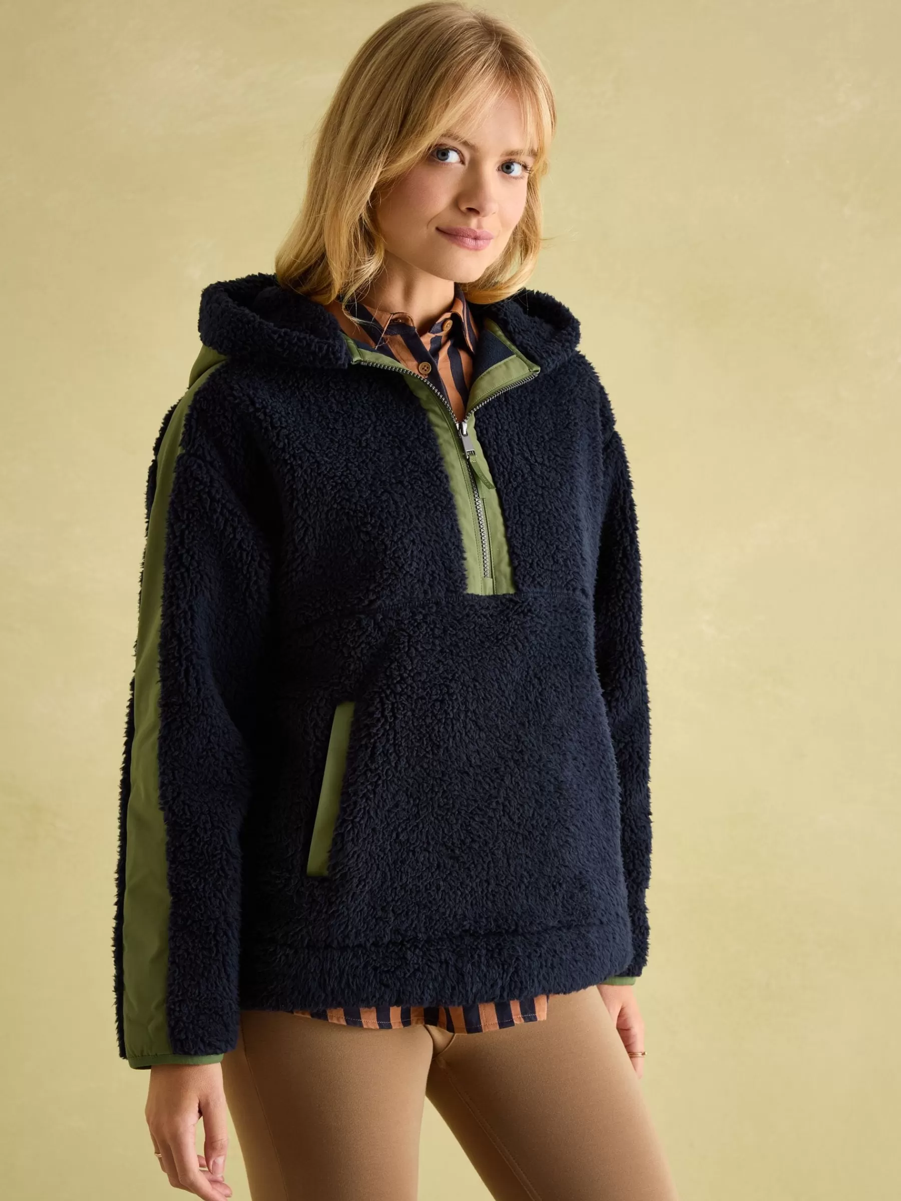 Joules Tilly Hooded Fleece Navy Cheap