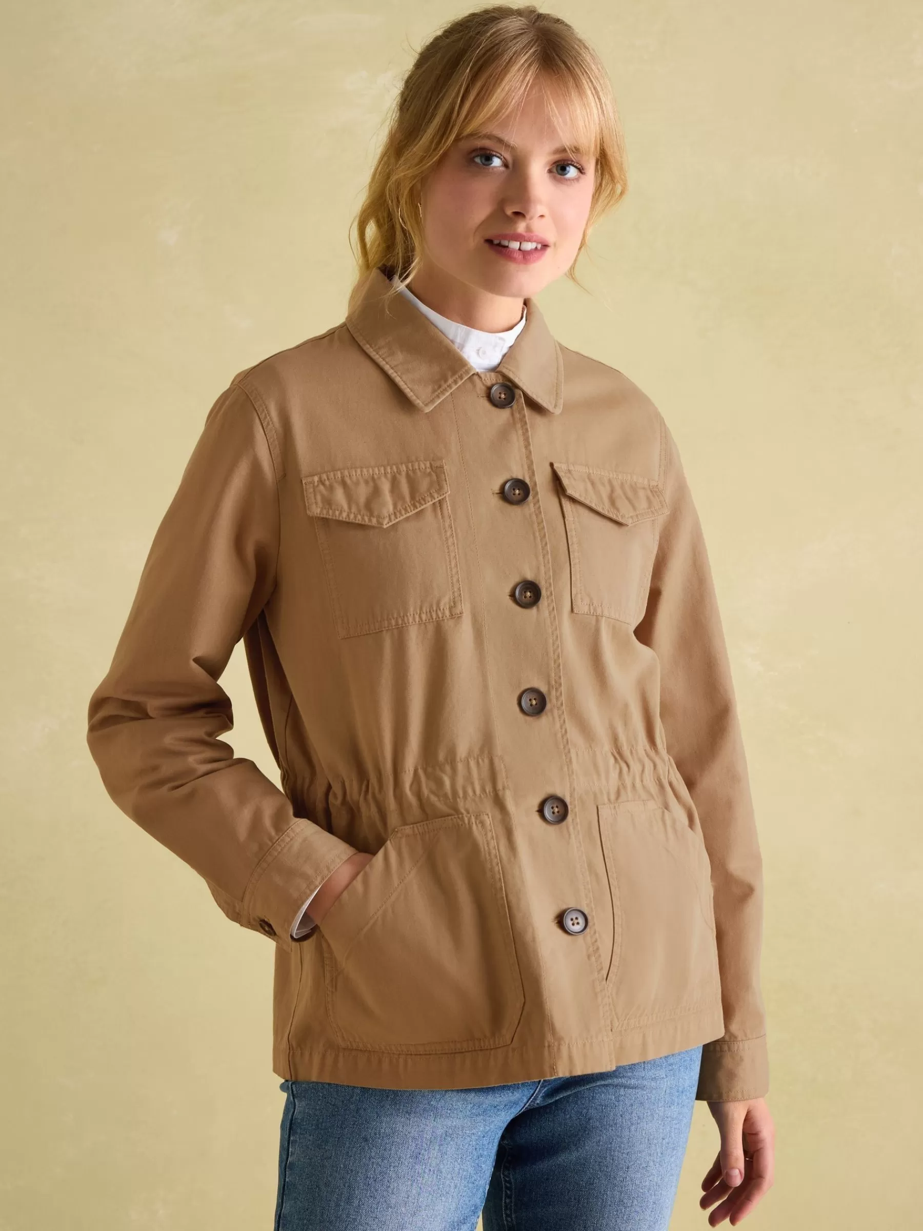 Joules Twyford Tan Brown Safari Jacket TanBrown Hot