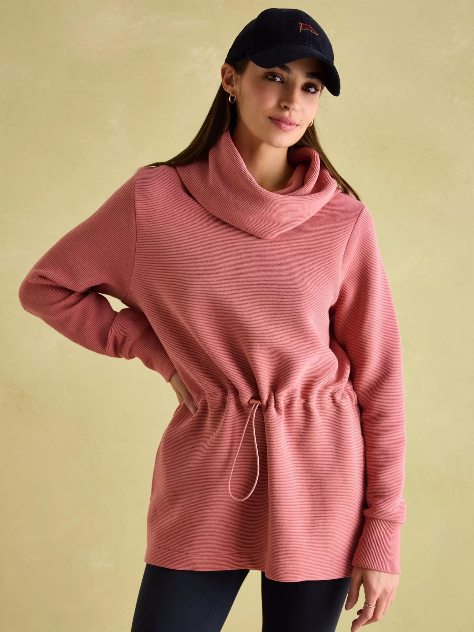 Joules Willow Cowl Neck Sweatshirt Pink Shop