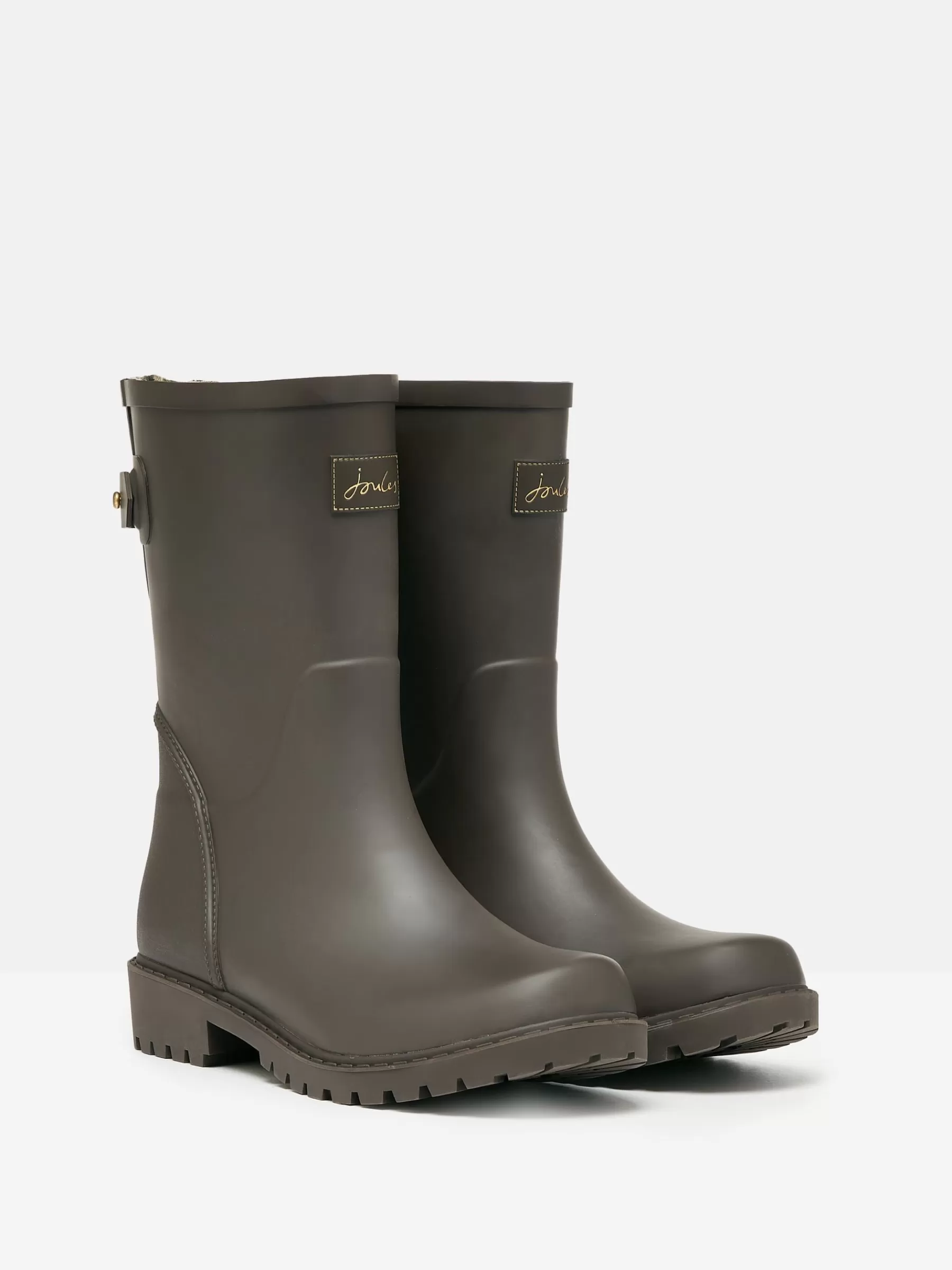 Joules Wistow Adjustable Mid Calf Wellies Brown Discount