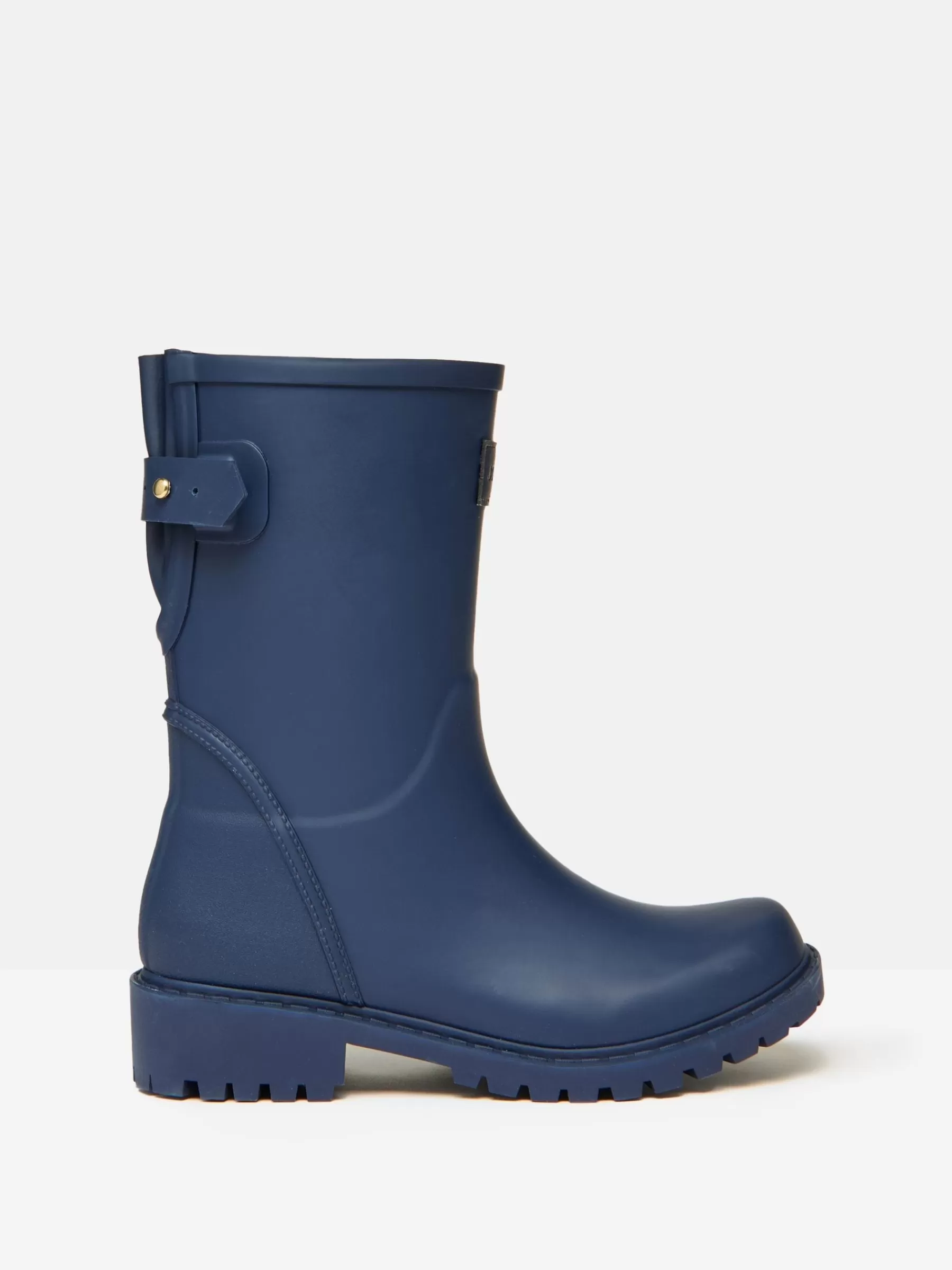 Joules Wistow Navy Blue Adjustable Mid Calf Wellies NavyBlue Hot