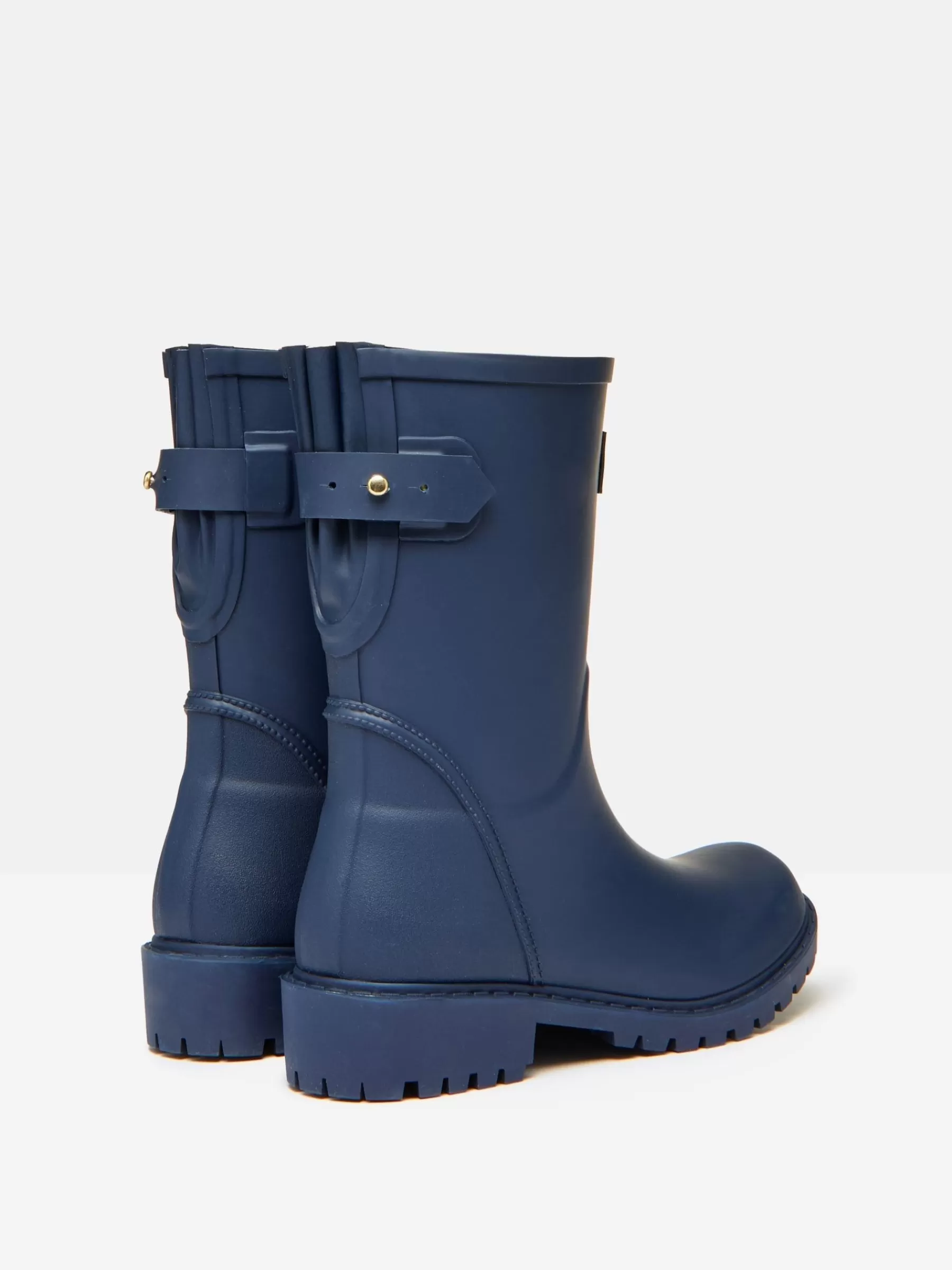 Joules Wistow Navy Blue Adjustable Mid Calf Wellies NavyBlue Hot