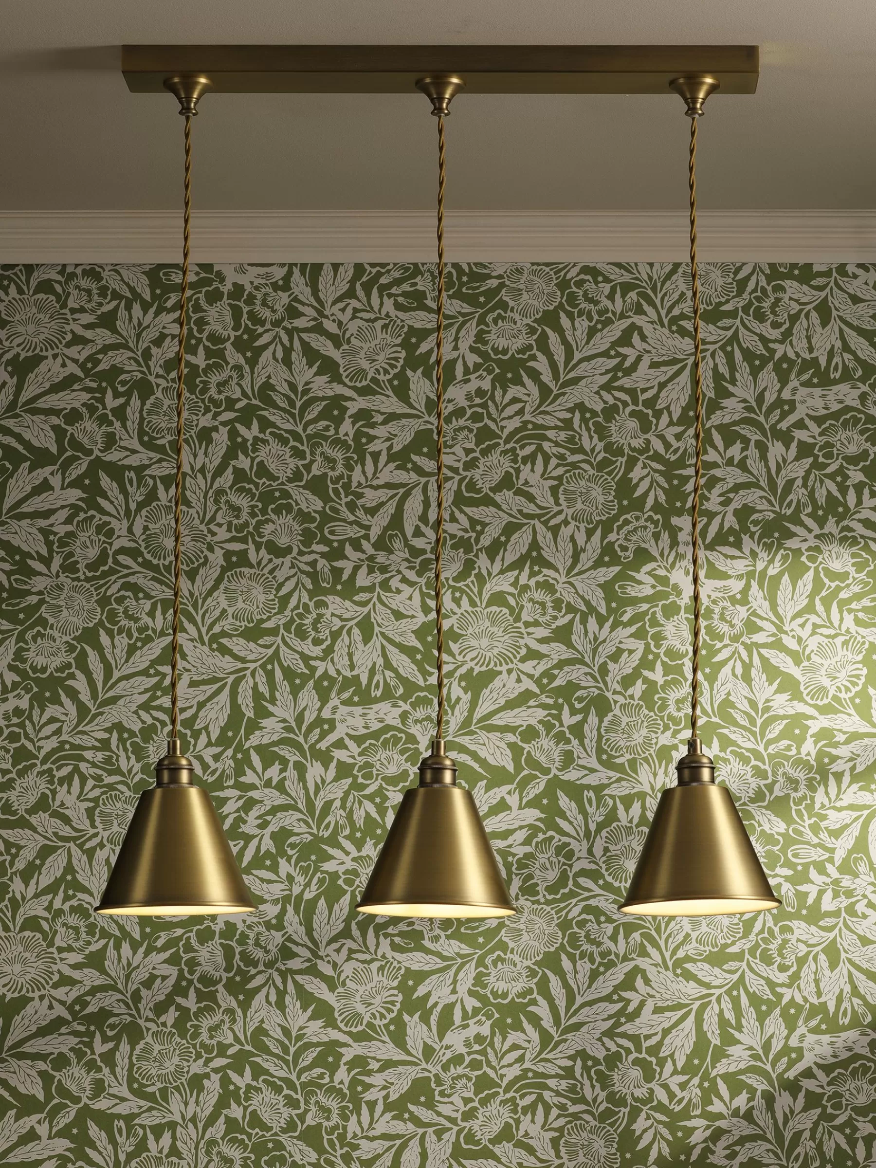 Joules Wollaton Three Bar Brass Ceiling Light Gold Flash Sale