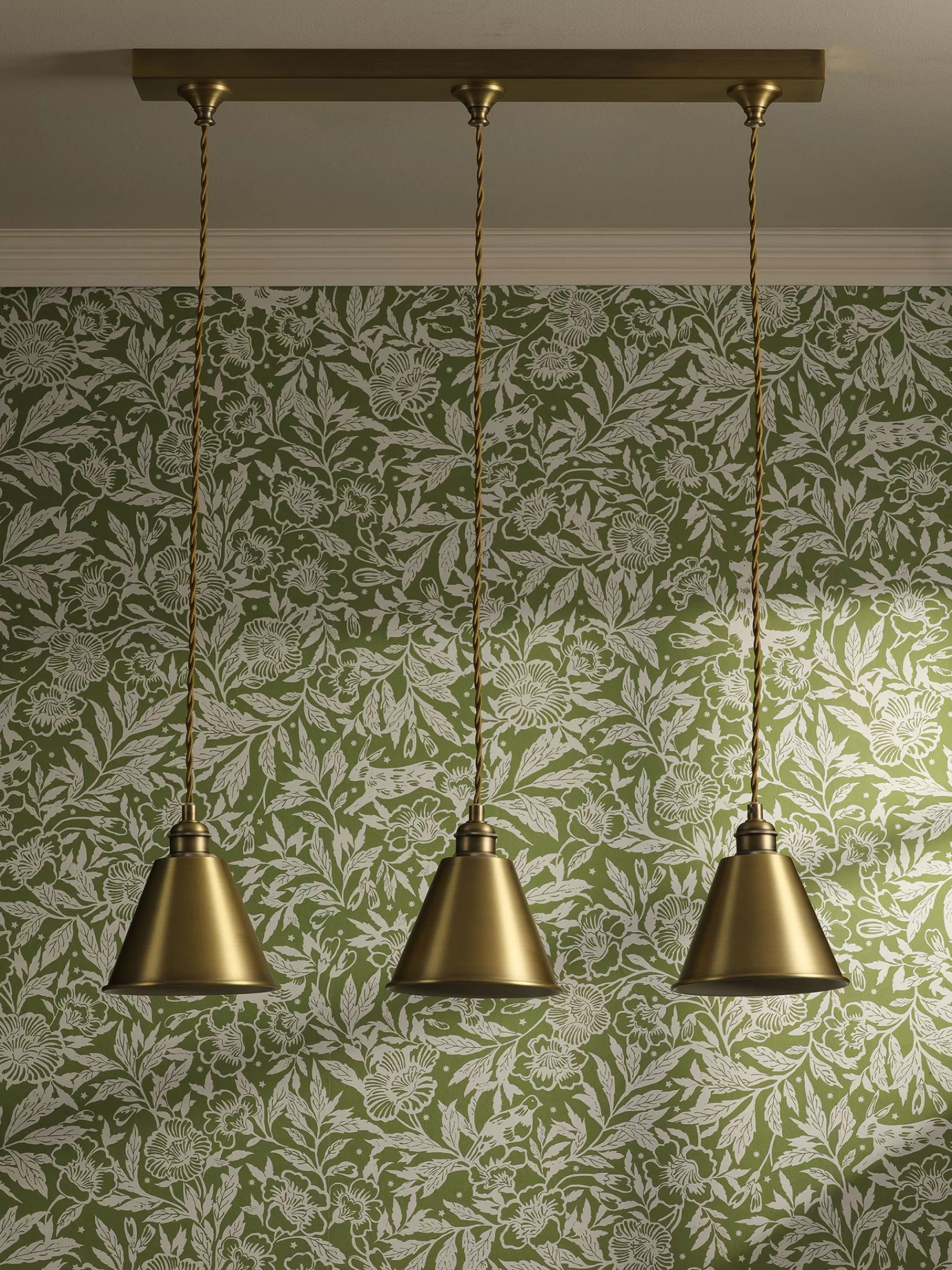 Joules Wollaton Three Bar Brass Ceiling Light Gold Flash Sale