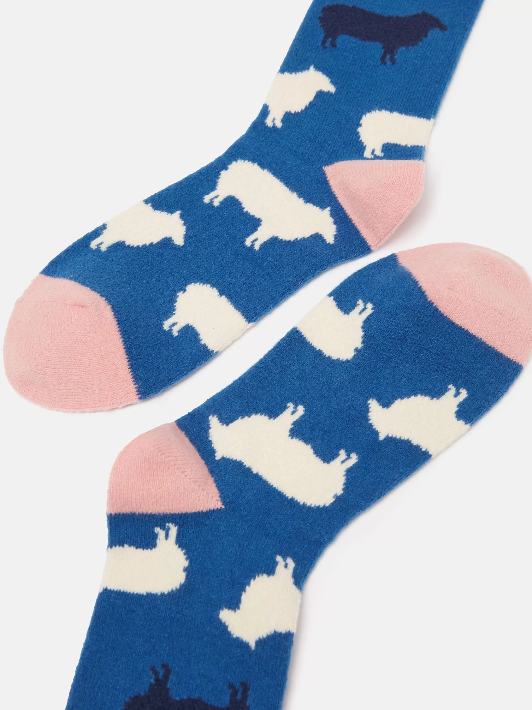 Joules Women's Amble Icon Socks (size 4-8) Blue New