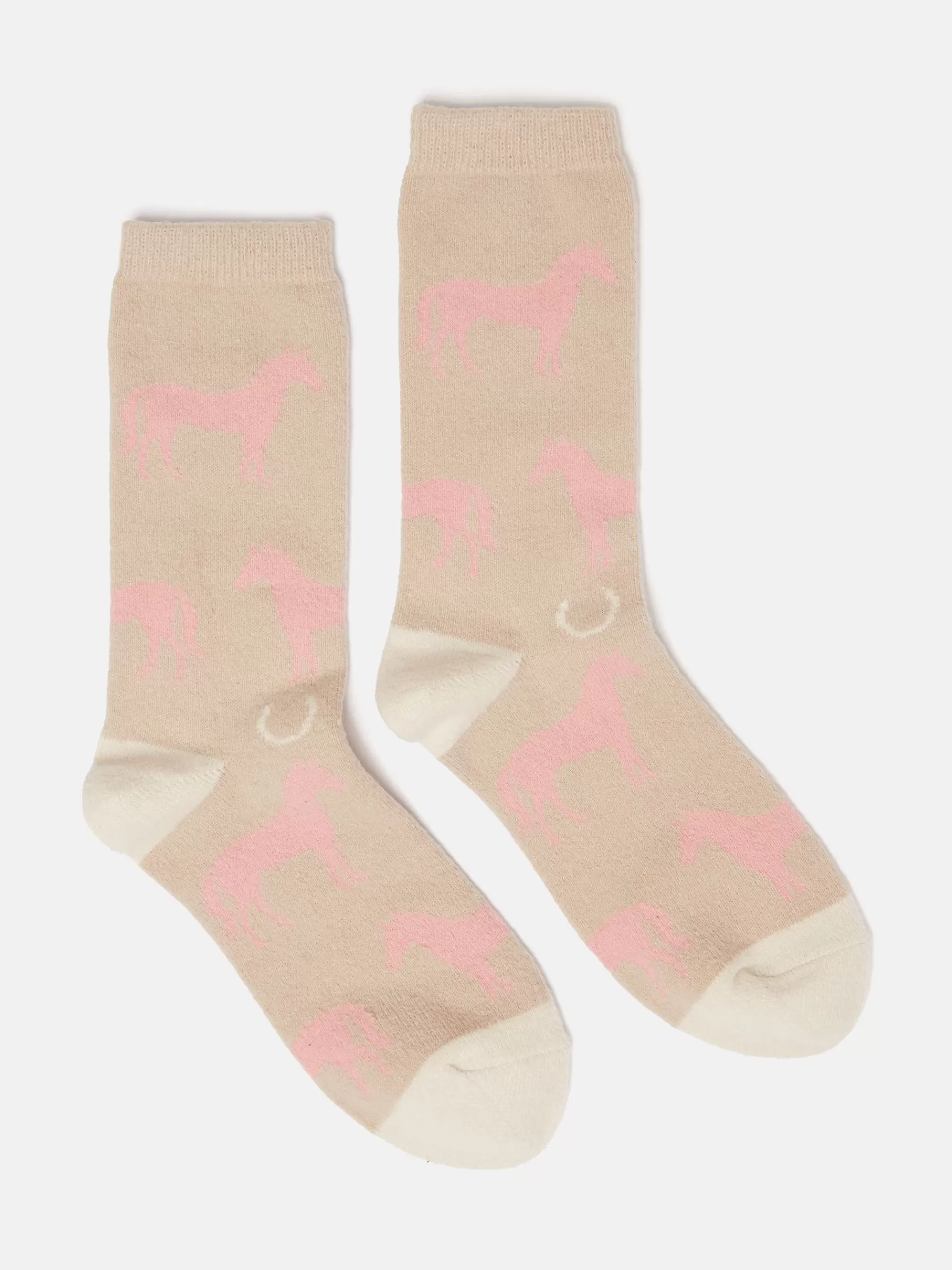 Joules Women's Amble Icon Socks (size 4-8) Oatmeal New