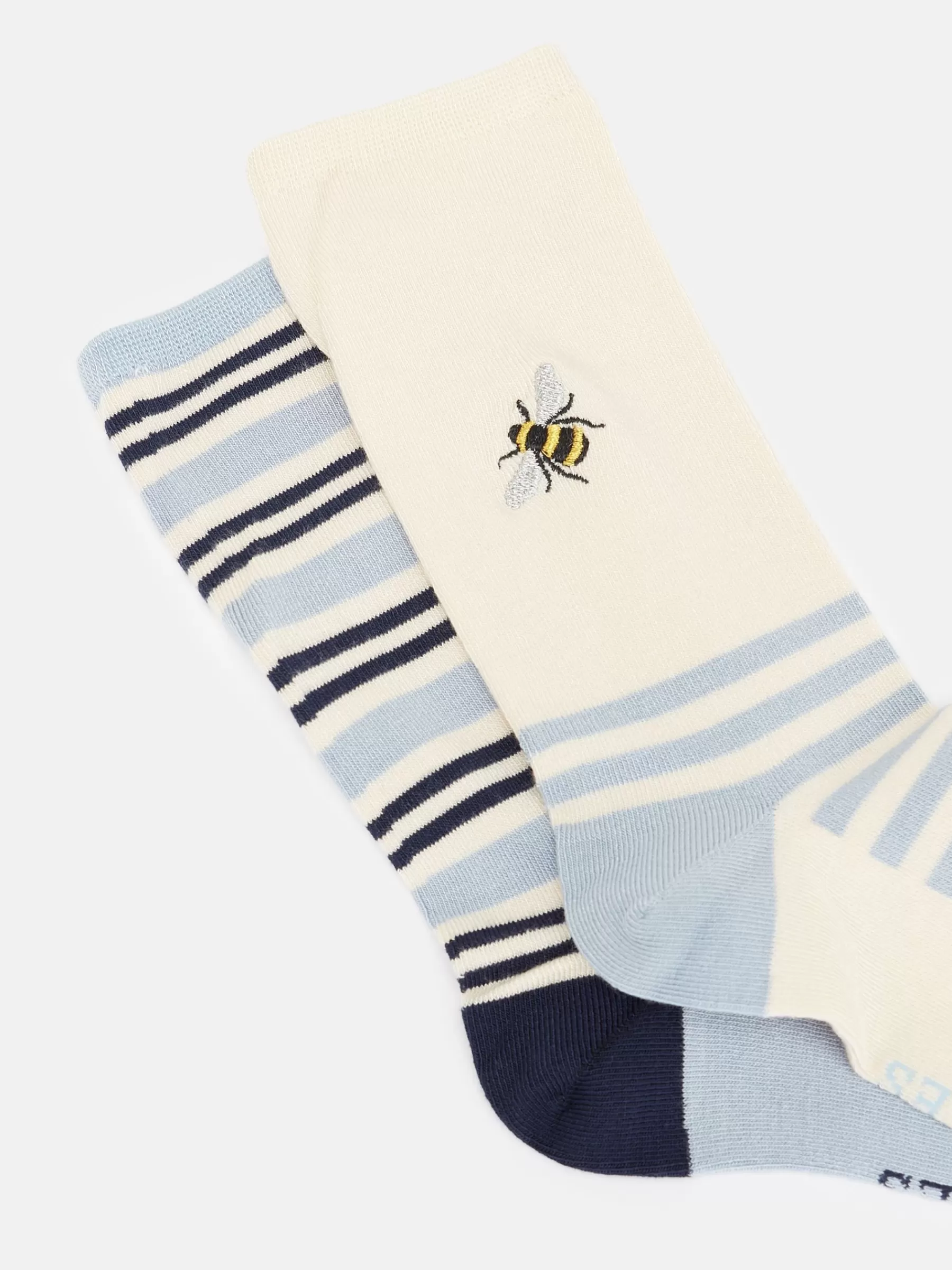 Joules Women's Everyday 2 Pack Socks (size 4-8) Blue Sale