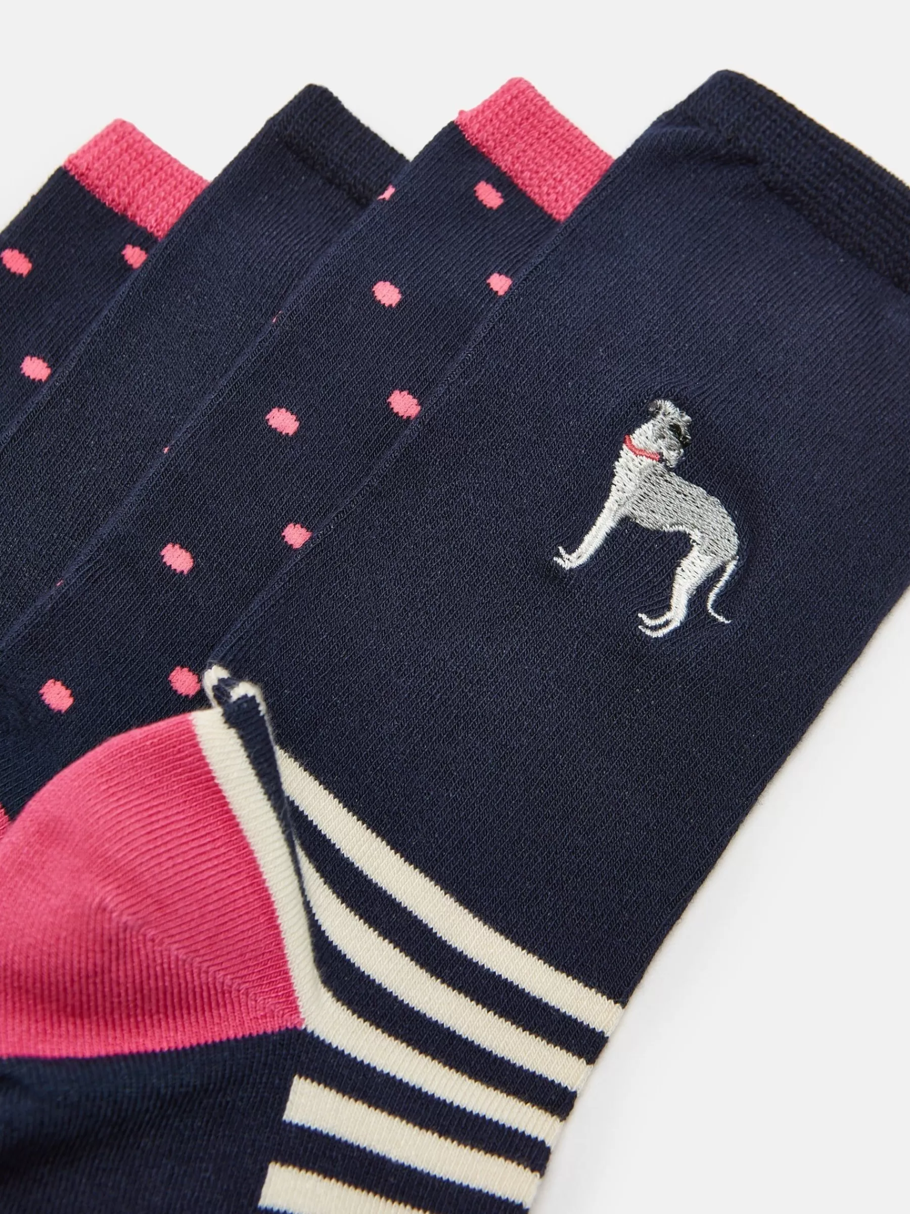 Joules Women's Everyday 2 Pack Socks (size 4-8) Navy Sale