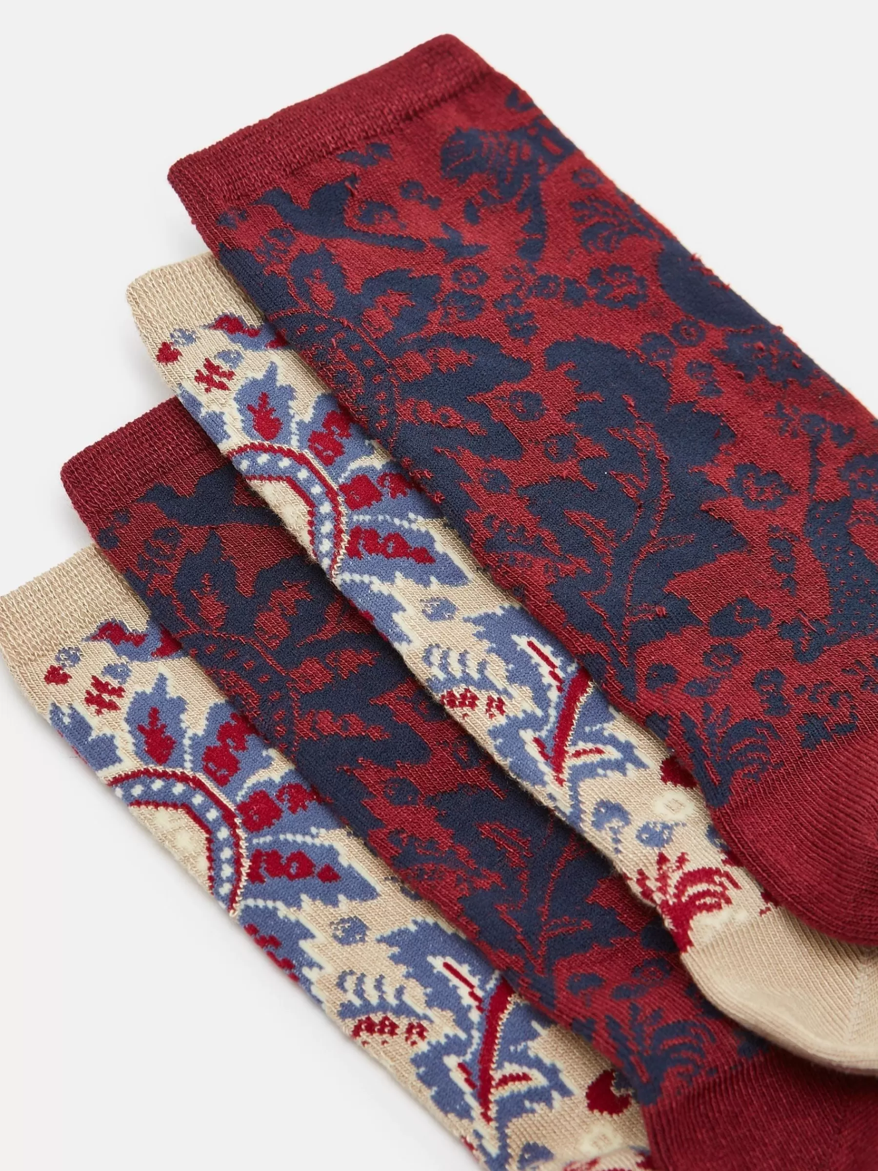 Joules Women's Everyday 2 Pack Socks (size 4-8) Neutral/Navy New