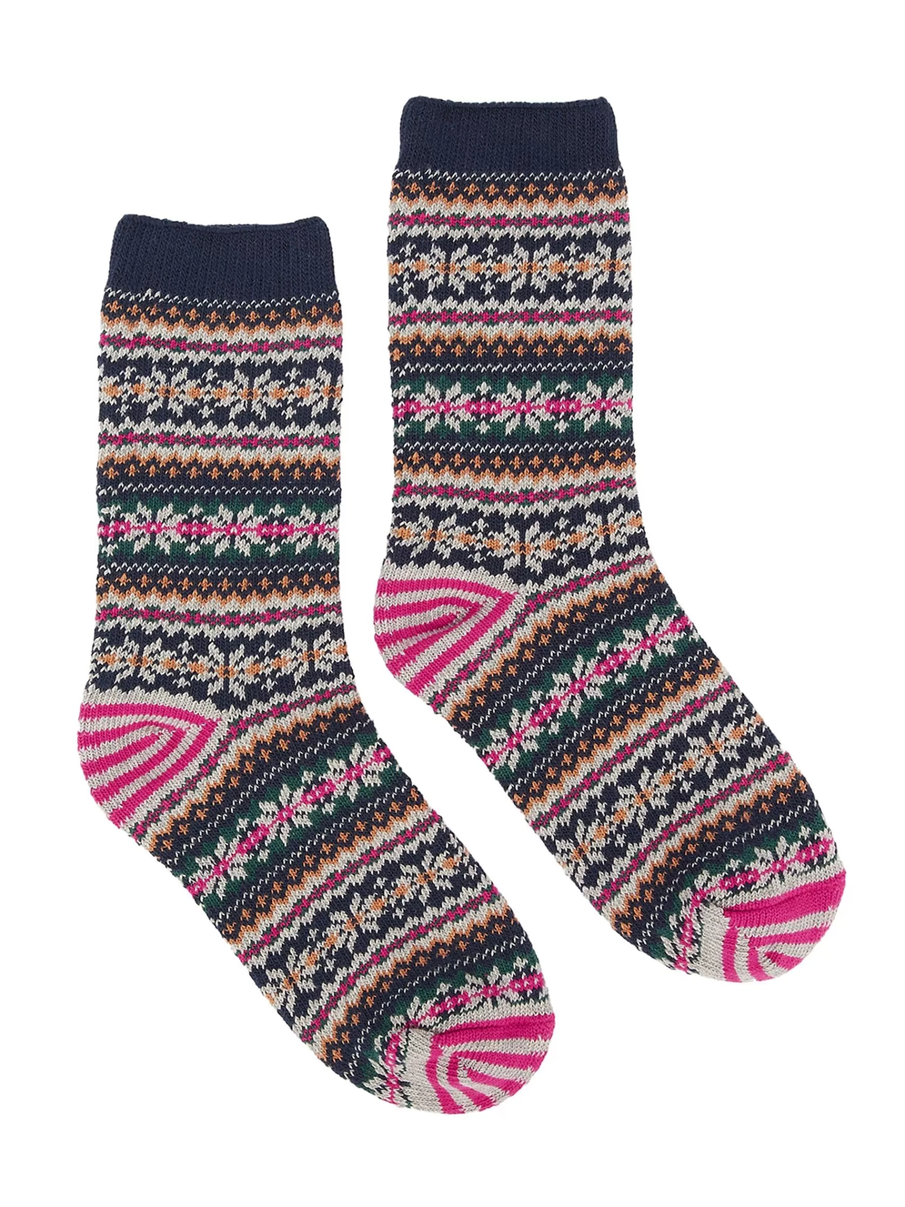 Joules Women's Lucille Fairisle Pattern Socks Navy Best Sale