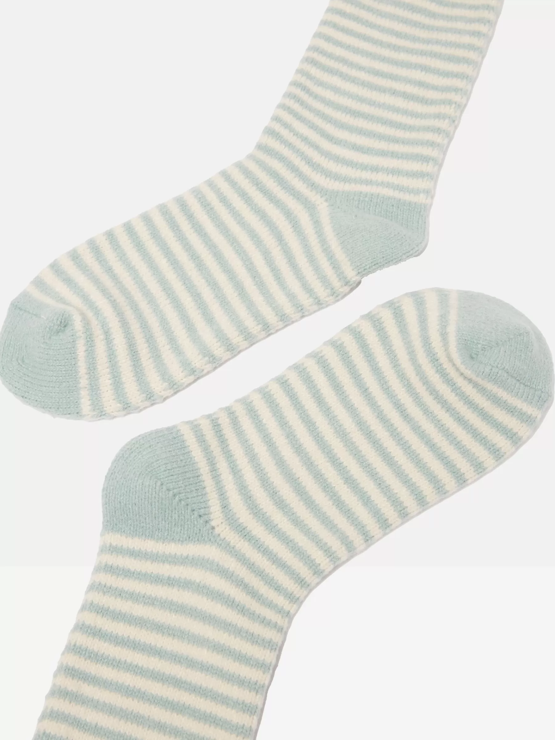 Joules Women's Toasty Mint Green Cosy Striped Socks (size 4-8) MintGreen Best Sale
