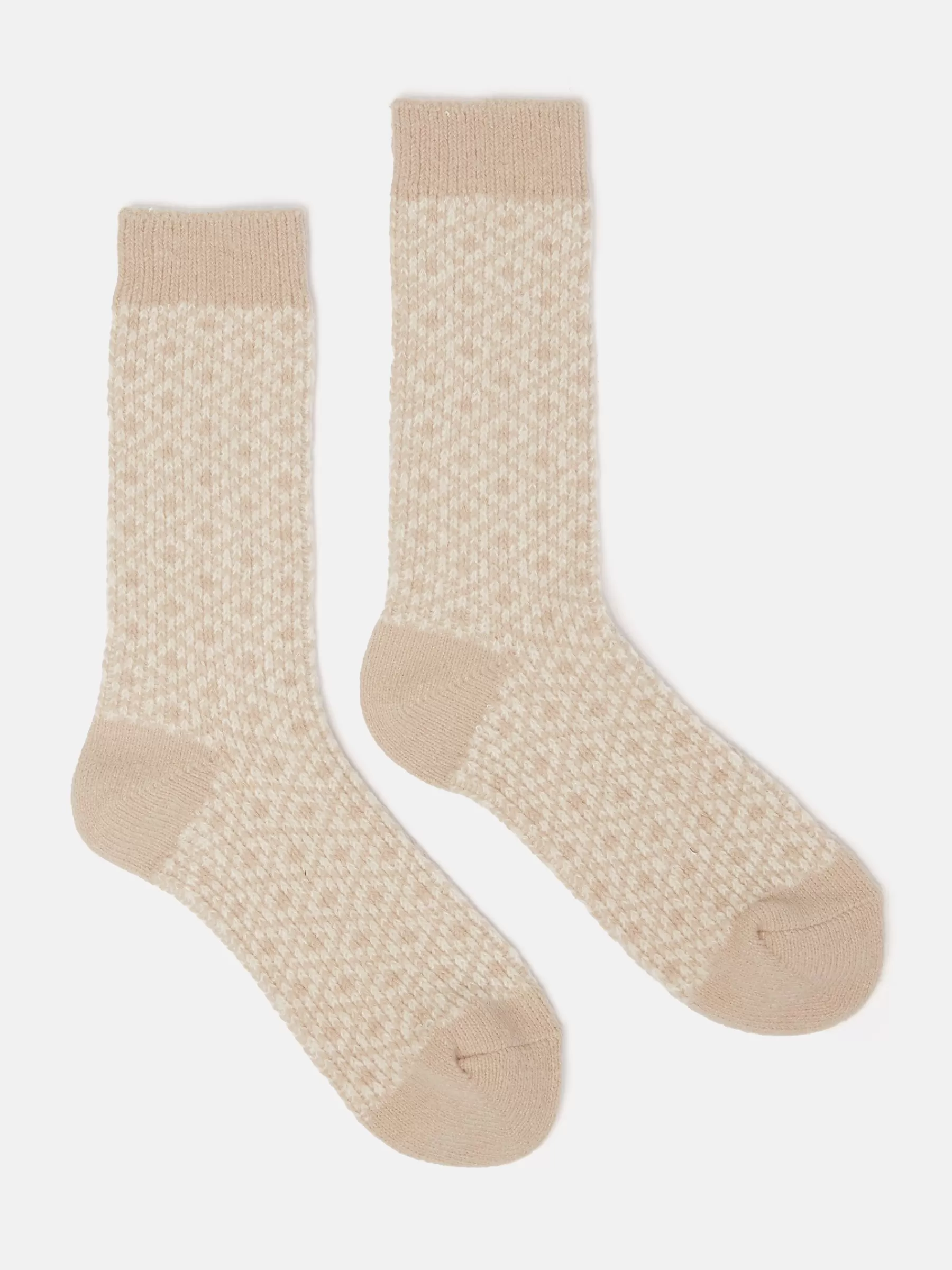 Joules Women's Toasty Cosy Geometric Socks (size 4-8) Oatmeal Store