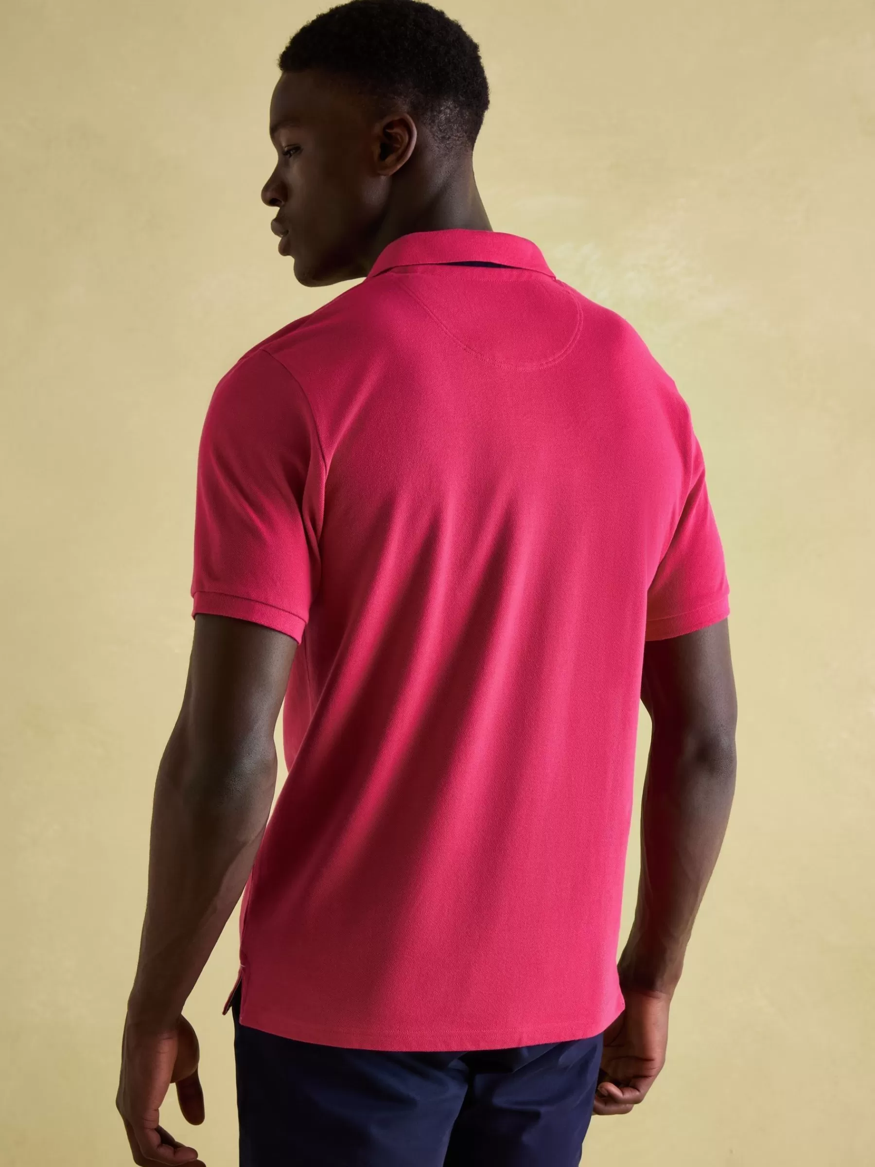 Joules Woody Bright Pink Regular Fit Cotton Pique Polo Shirt BrightPink Sale