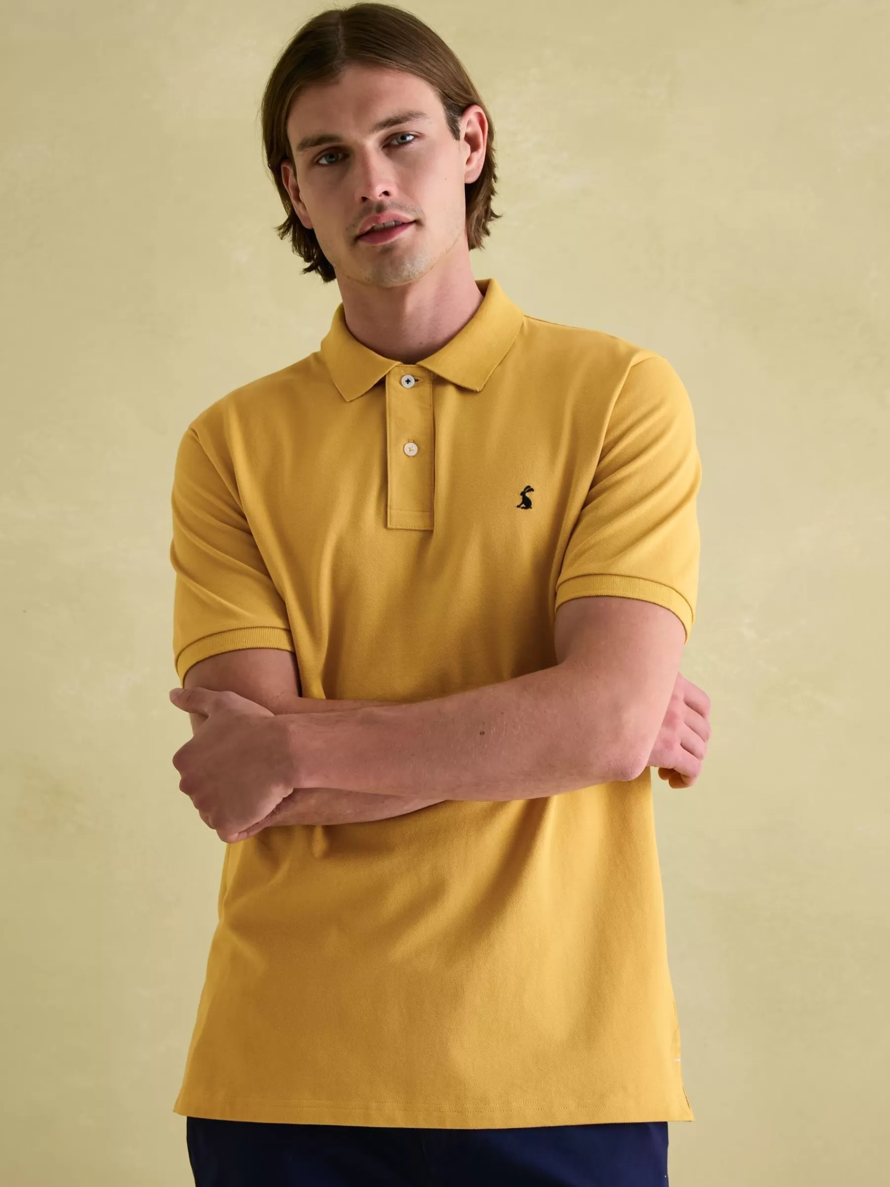 Joules Woody Bright Yellow Regular Fit Cotton Pique Polo Shirt BrightYellow Sale