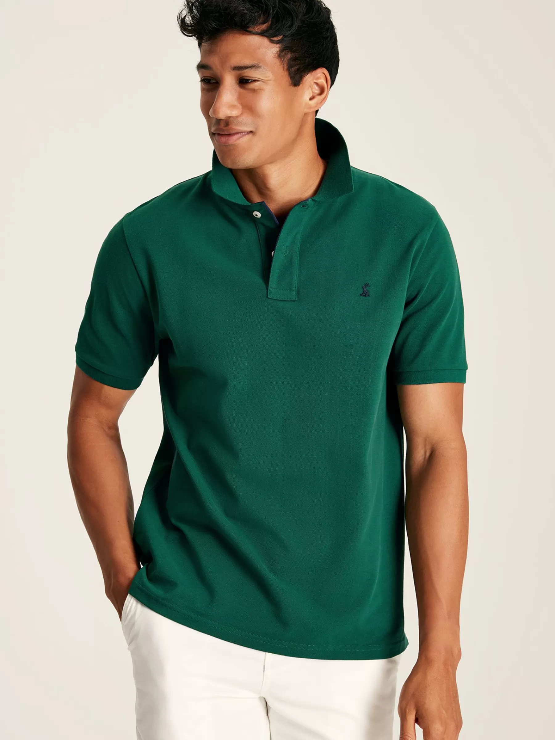 Joules Woody Dark Green Regular Fit Cotton Pique Polo Shirt DarkGreen Flash Sale