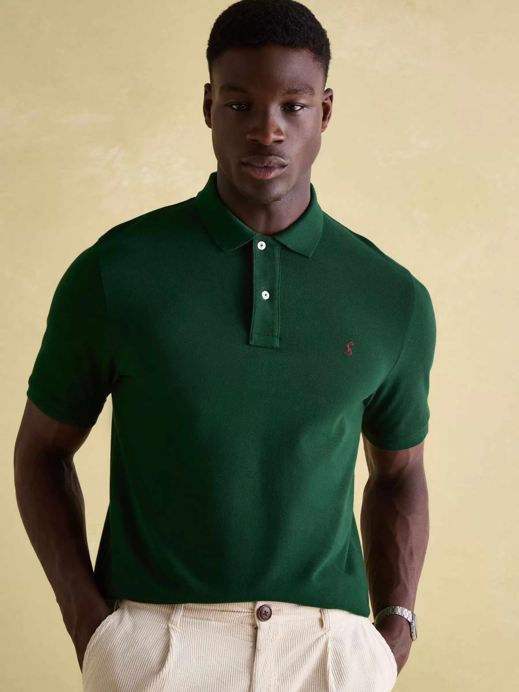 Joules Woody Regular Fit Cotton Pique Polo Shirt Green Best Sale