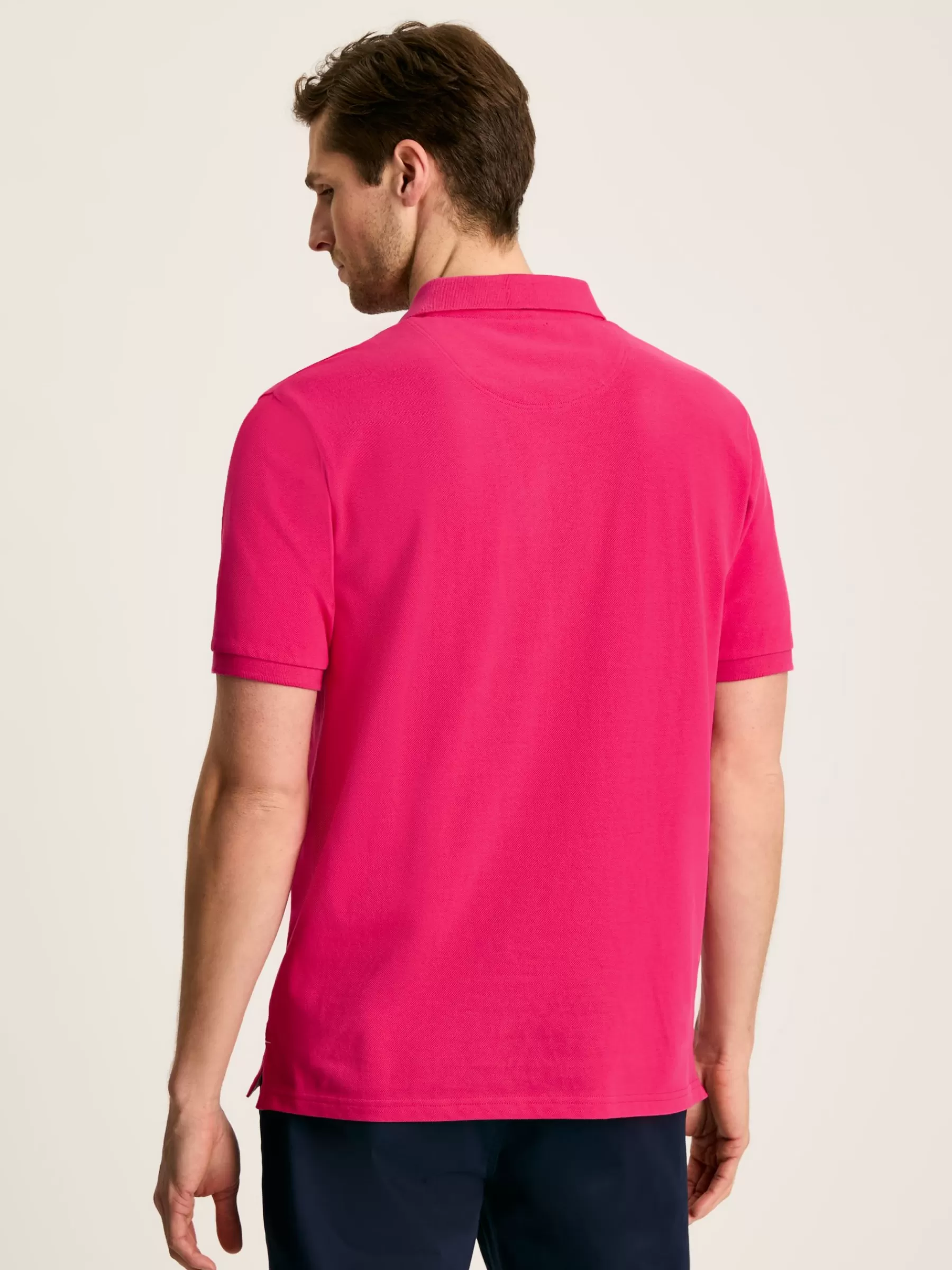 Joules Woody Regular Fit Cotton Pique Polo Shirt Pink Fashion