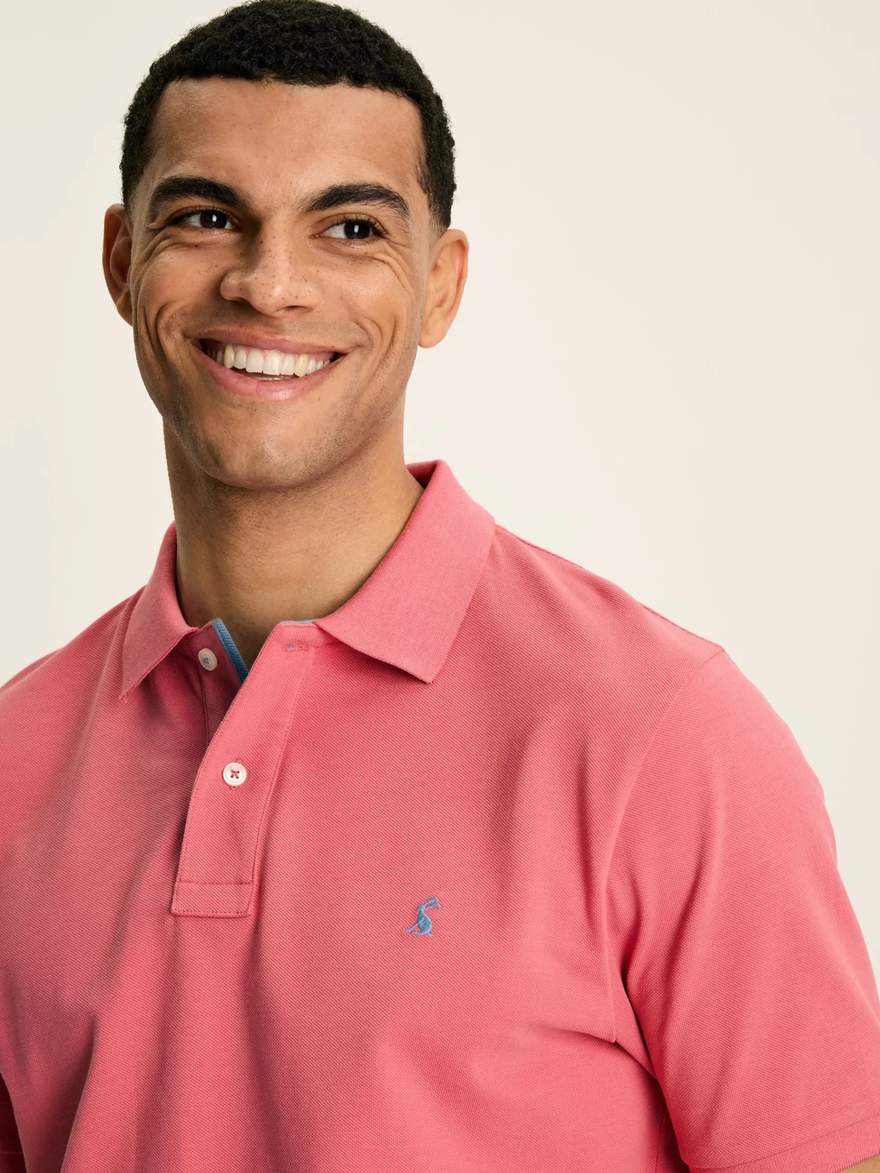 Joules Woody Soft Pink Regular Fit Cotton Pique Polo Shirt SoftPink Hot